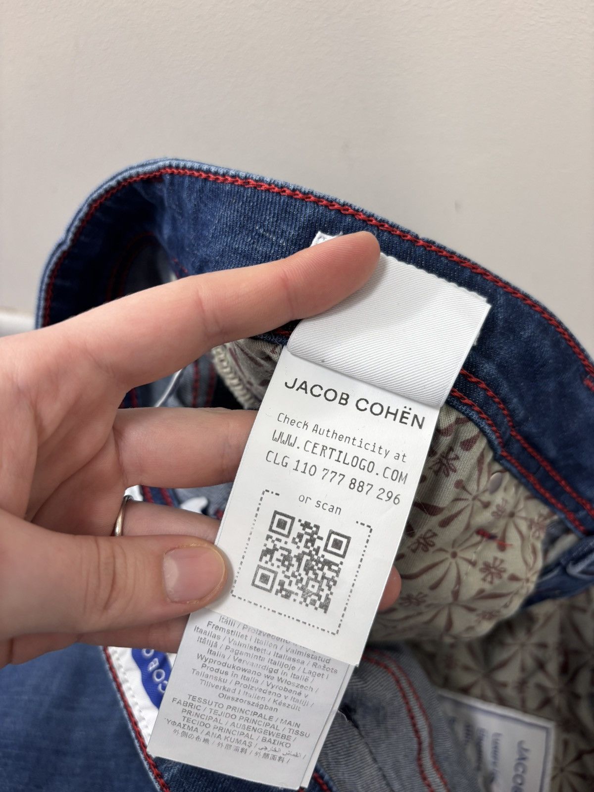Jacob Cohen Jacob Cohen Bard Men’s Blue Jeans Cotton Blend Stretch Denim Size US 36 / EU 52 - 11 Thumbnail