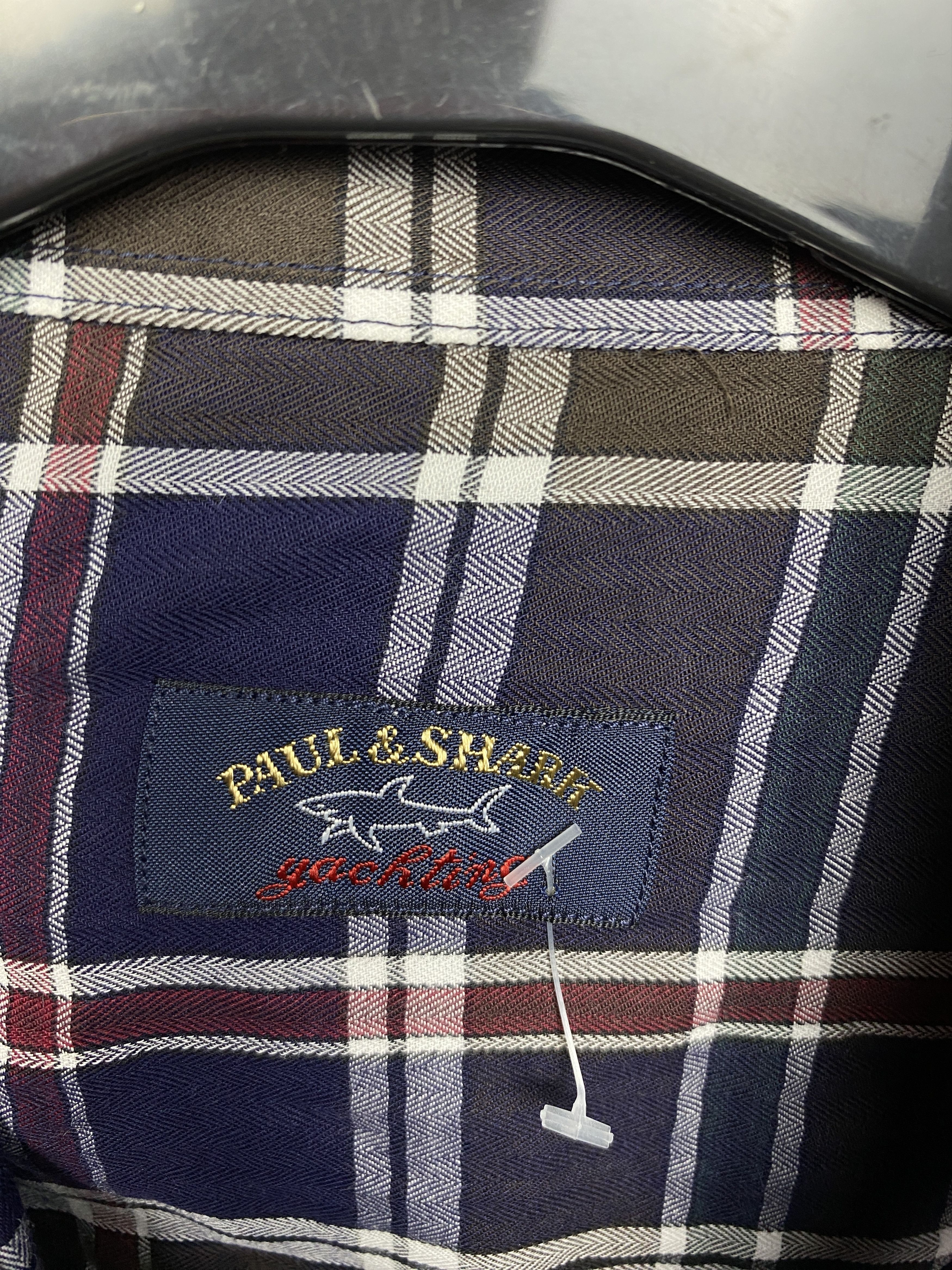 Paul & Shark Paul & Shark Mens Long Sleeve Check Shirt Size US L / EU 52-54 / 3 - 4 Thumbnail