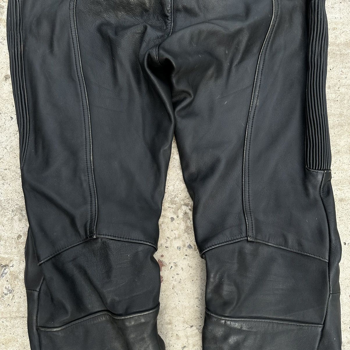 Leather × Vintage Vintage Moto Leather Pants Overalls Size 58 Style USA 00s Size US 42 / EU 58 - 10 Thumbnail