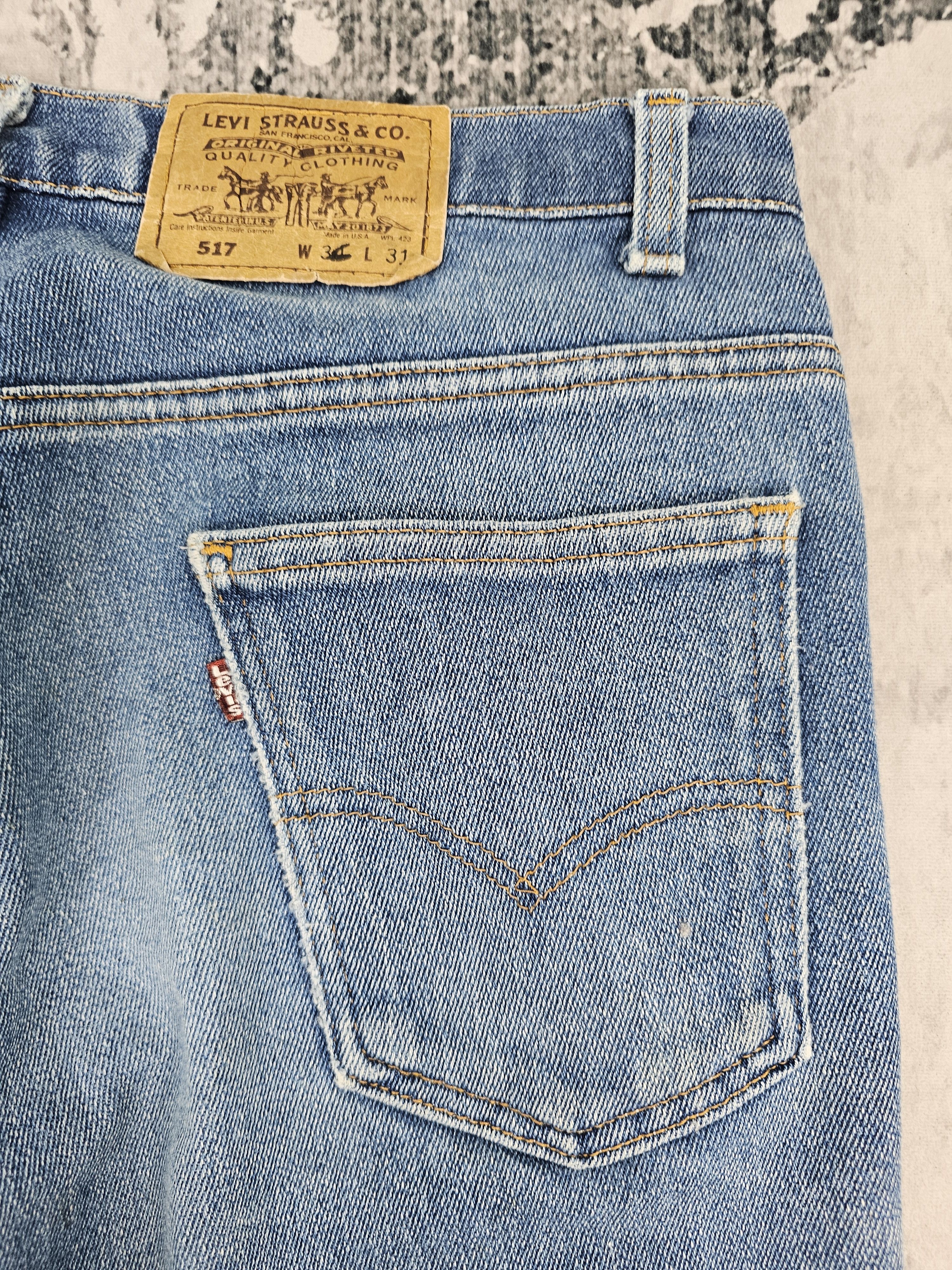 Levi's Vintage LEVIS 517 Ripped Bootcut Flare Strech Jeans L0447 Size US 34 / EU 50 - 13 Thumbnail