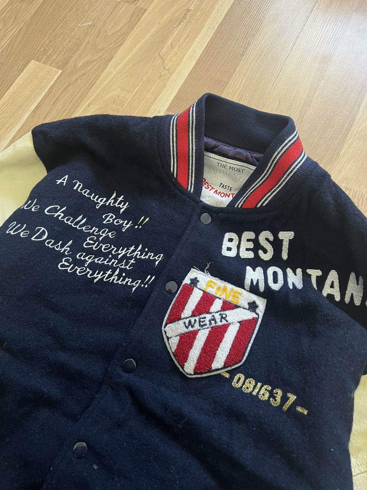 Vintage Vintage rare best montana varsity leather bomber 90s archive Size US M / EU 48-50 / 2 - 3 Thumbnail