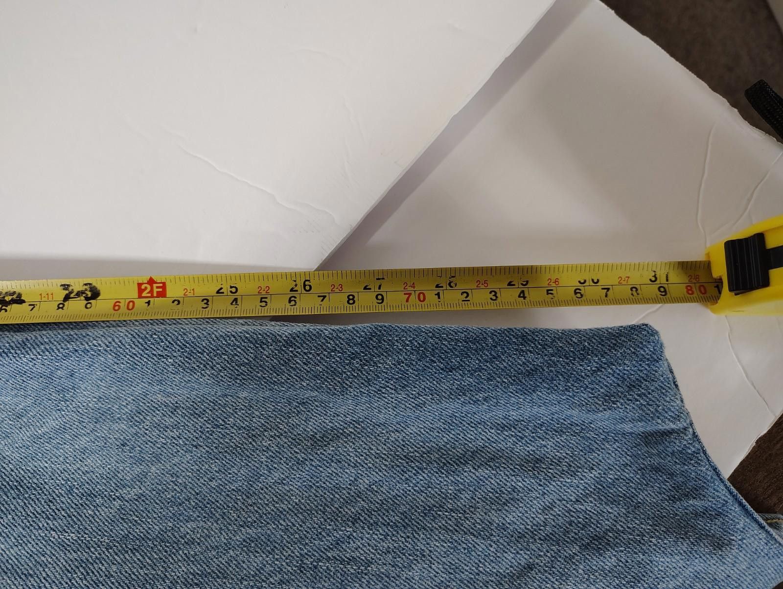 Fashion Nova Fashion Nova Straight Wide Leg Jeans Size 7 Light Blue Wash Size 28" / US 6 / IT 42 - 7 Thumbnail