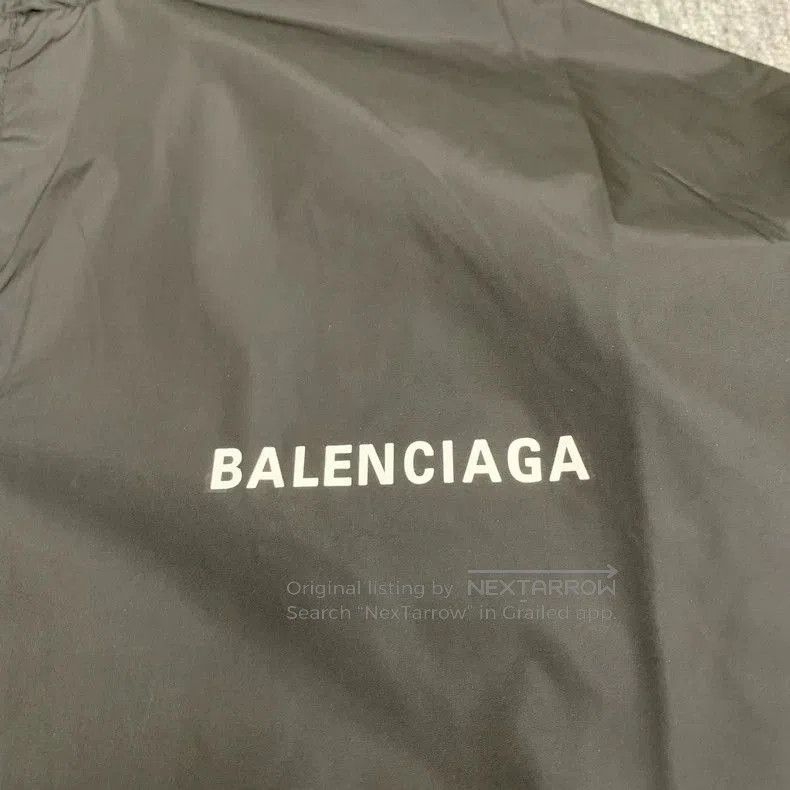 Balenciaga Balenciaga Black Nylon Windbreaker Jacket. Size US S / EU 44-46 / 1 - 4 Thumbnail