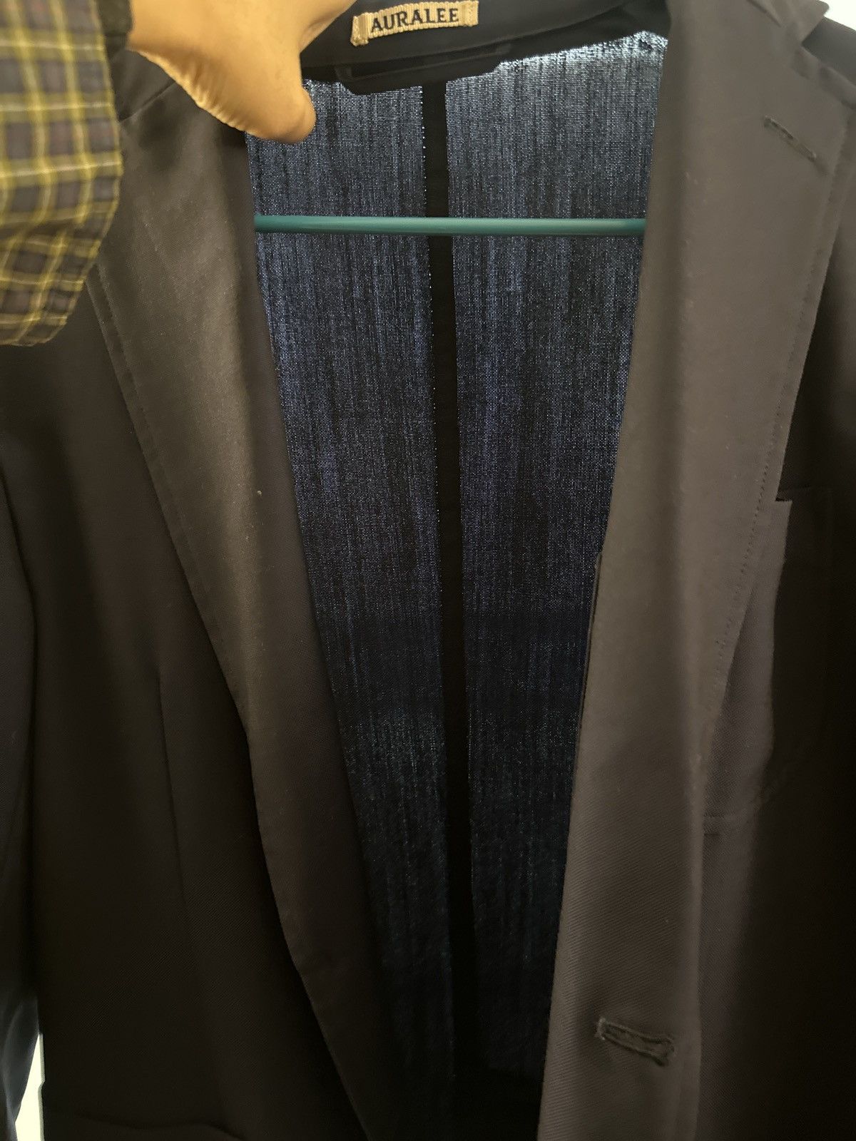 Auralee Auralee Navy Wool Mohair Blazer Size 36S - 3 Thumbnail