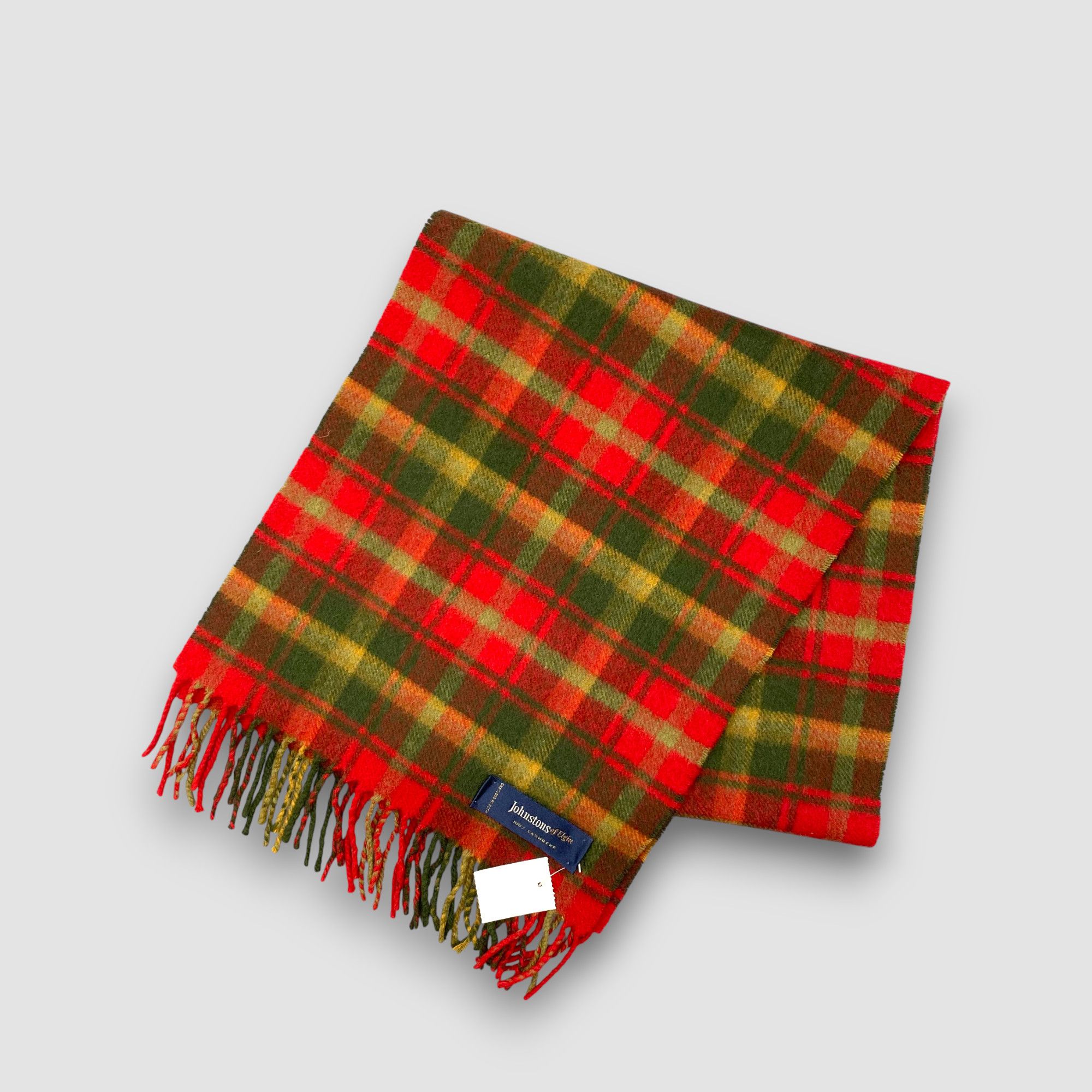 Johnstons Of Elgin Vintage Johnstons of Elgin Scarf Muffler Cashmnere Scarves Size ONE SIZE - 2 Thumbnail