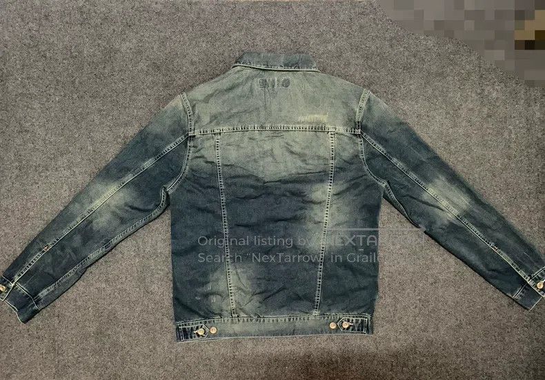 Neighborhood Neighborhood Distressed Destroyed Faded Lapel Single Breas Size US XL / EU 56 / 4 - 6 Thumbnail