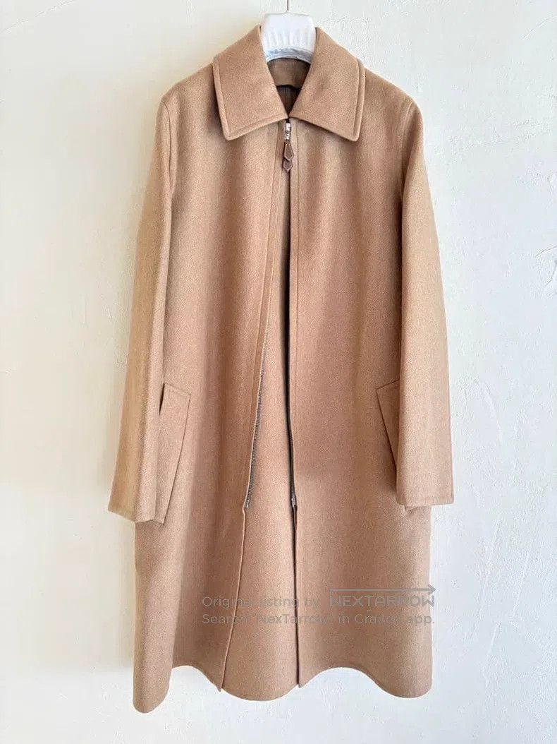 Hermes Hermes Double-faced cashmere camel coat from Margiela era Size XS / US 0-2 / IT 36-38 - 2 Thumbnail