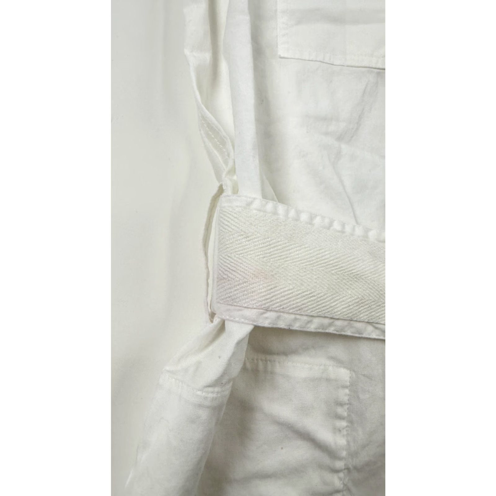 Helmut Lang VINTAGE Helmut Lang Dress Womens 4 White Sleeveless Belted Utility Shirt Safari Midi Size S / US 4 / IT 40 - 4 Thumbnail