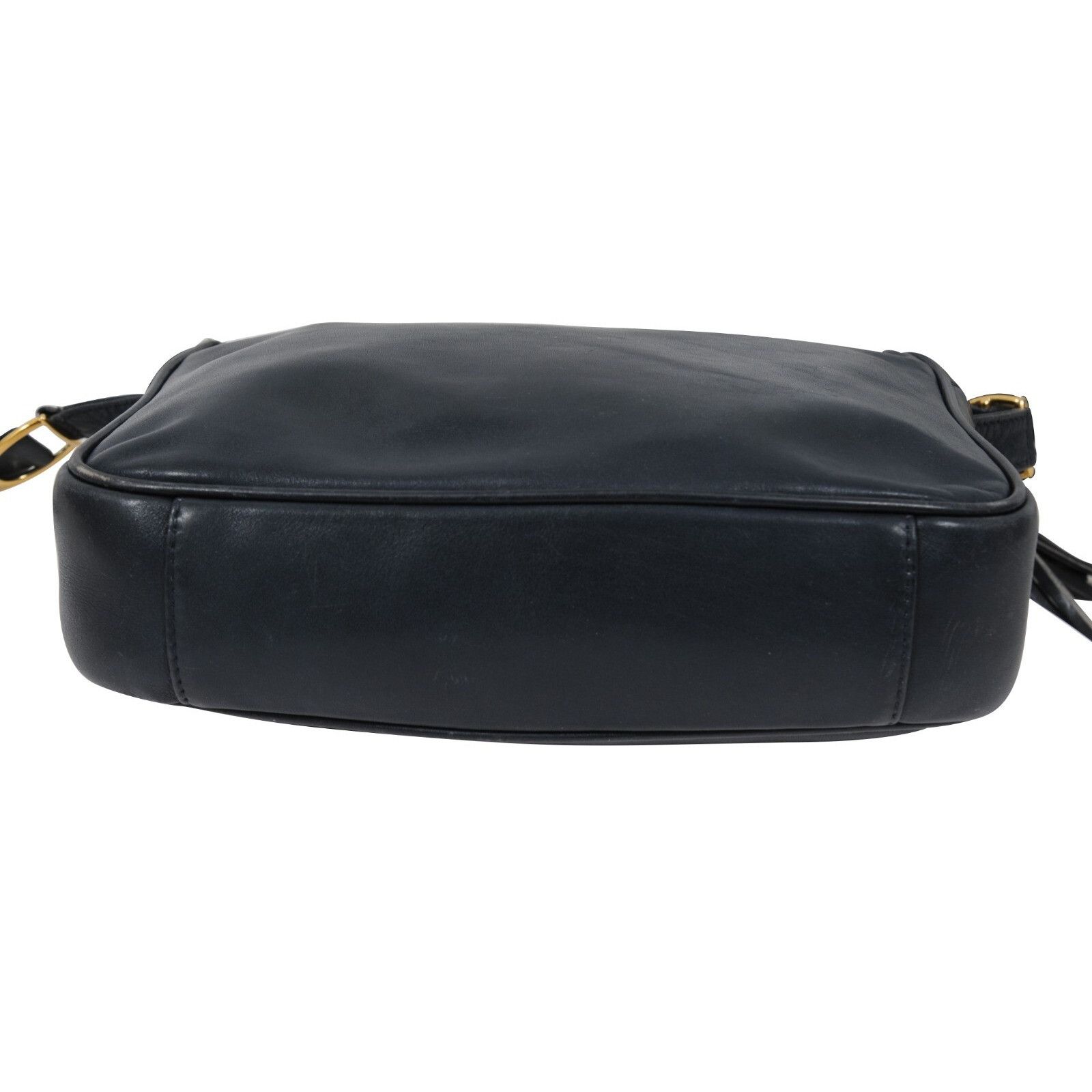 Gucci Vintage Crossbody Bag Blue Lambskin Leather Purse Gold Size ONE SIZE - 13 Thumbnail
