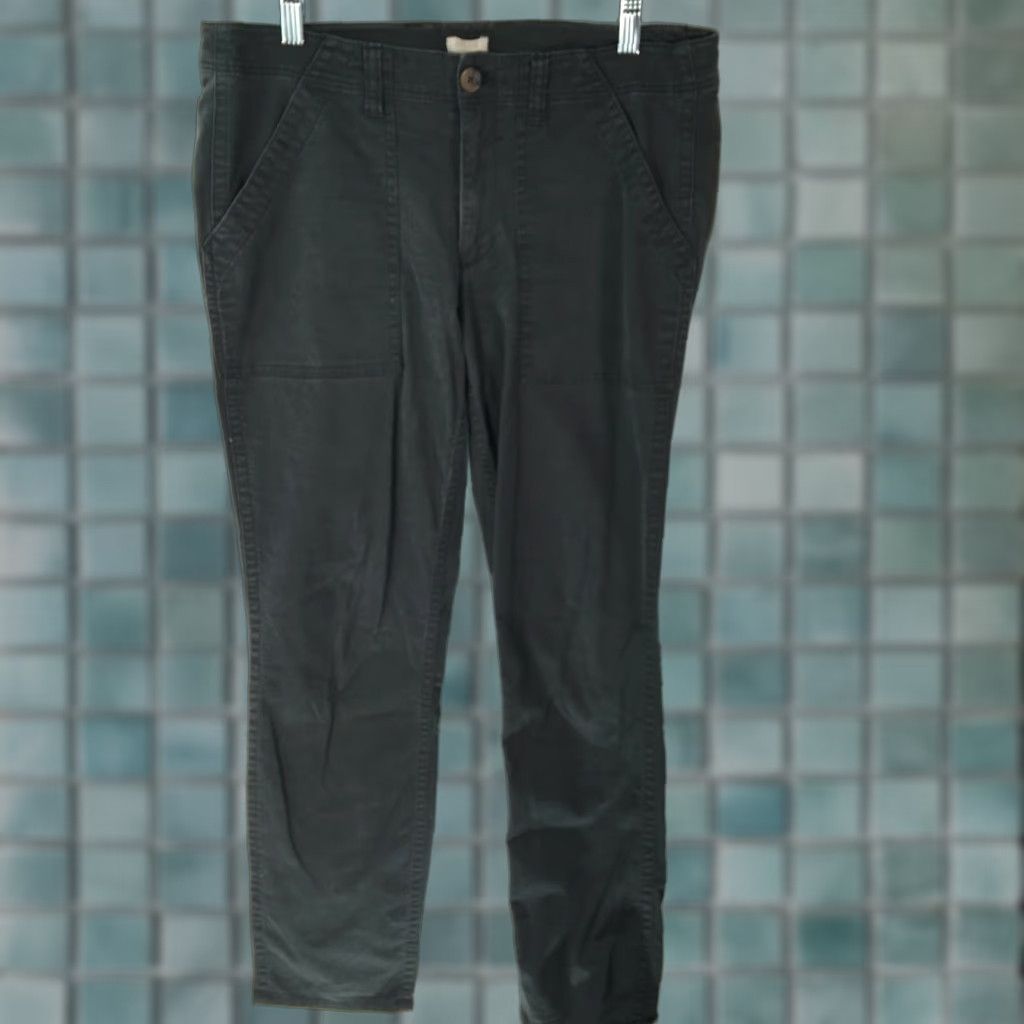 J.Crew VINTAGE J.CREW Pants Skinny Black 8 Womens Flat Front Stretch Casual Black Size 8 Size 24" / US 00 / IT 34 - 1 Thumbnail