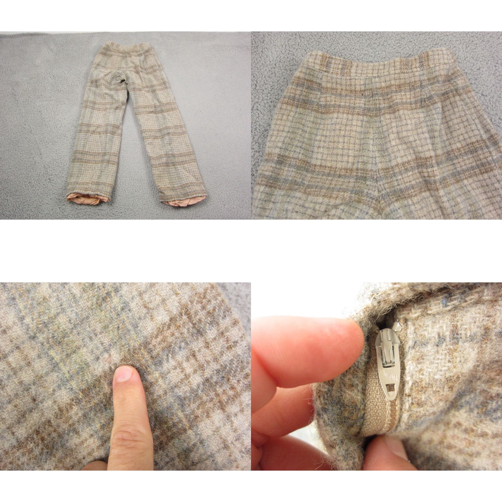 Evan Picone VINTAGE Evan Picone Pants Womens 10 Brown Plaid Wool Dress Straight Size 32" / US 10 / IT 46 - 11 Thumbnail