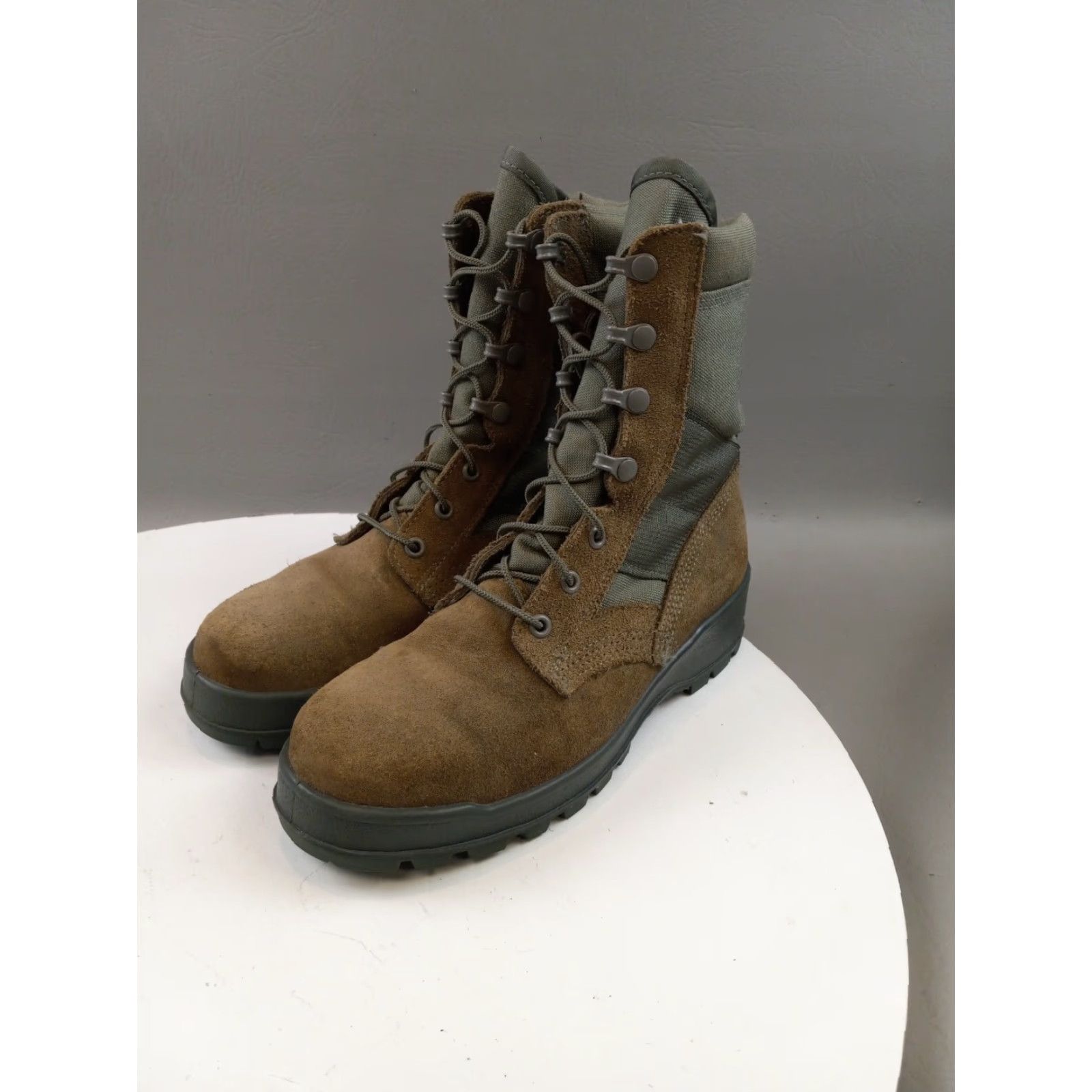 Vibram Vibram Mondo PT Military Boots Green 6R 8430 Steel Toe Unisex Adults Wide Leather Desert Boots Mens Size US 6 / EU 39 - 4 Thumbnail