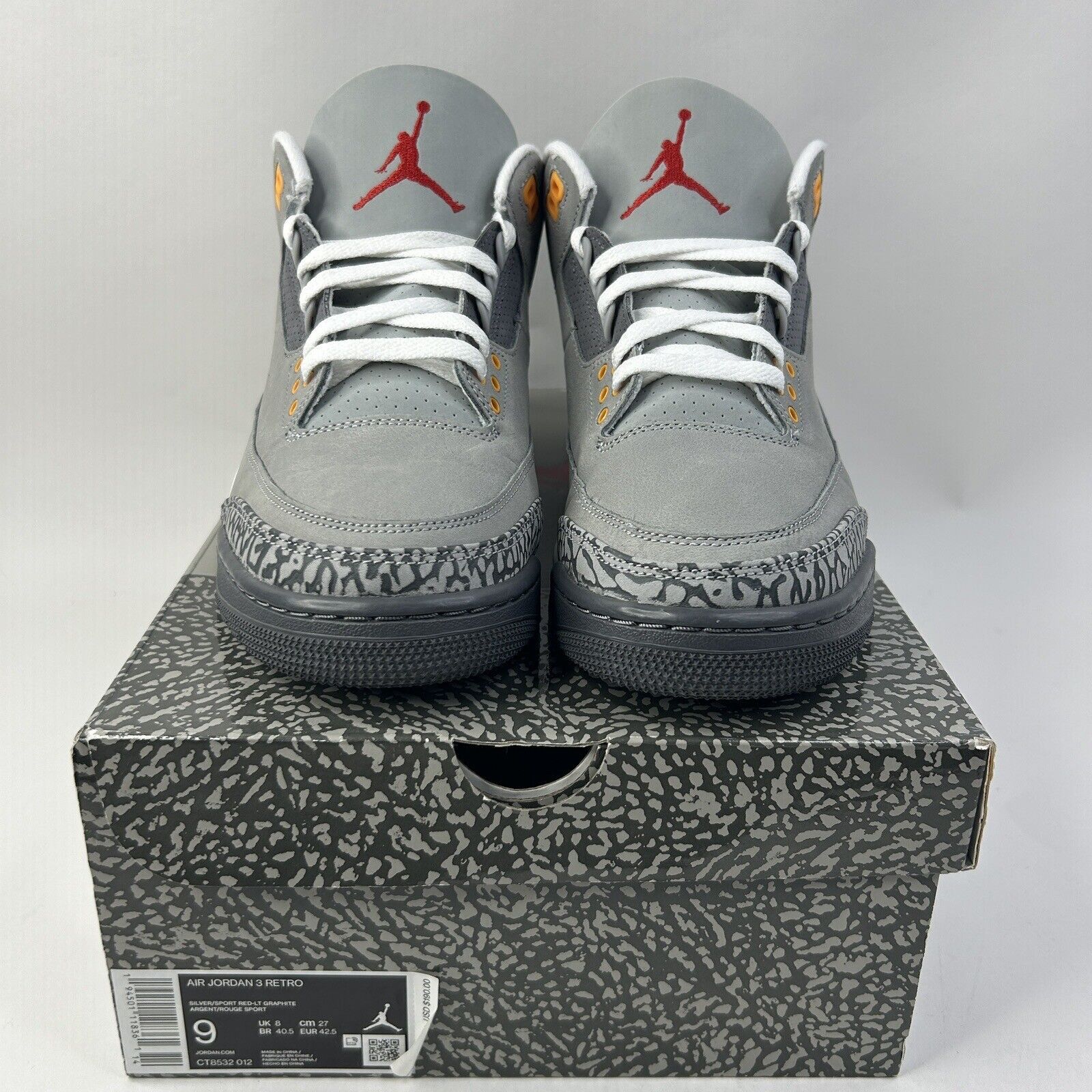 Nike Nike Air Jordan 3 Retro “Cool Grey” 2024 Size US 9 / EU 42 - 2 Thumbnail