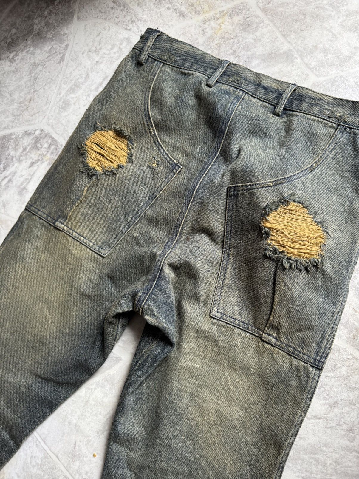 Vintage Mud Wash Denim Cut rare Size US 36 / EU 52 - 3 Thumbnail