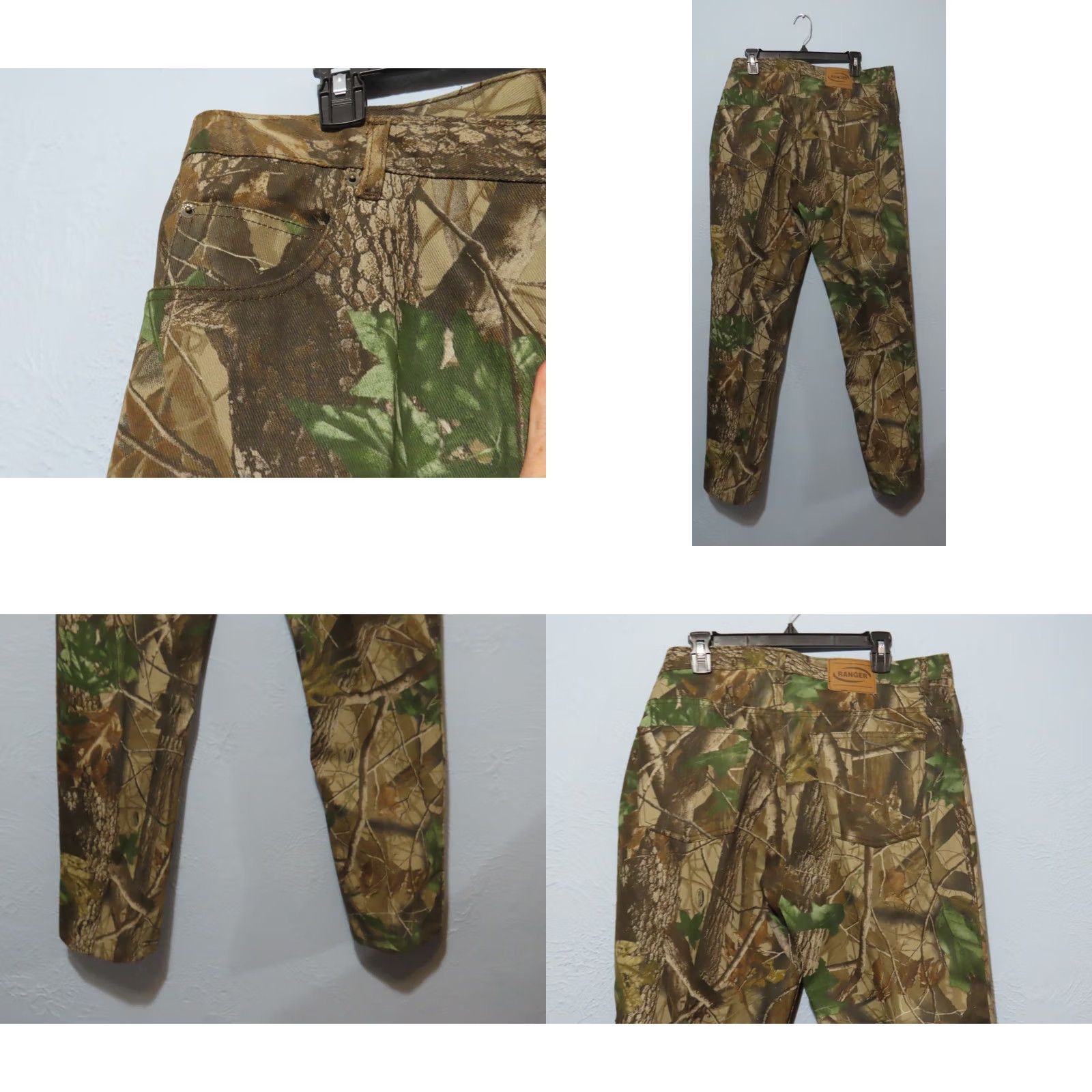 Vintage Ranger Pants Men's 38x32 Camouflage Hunting Canvas Realtree Hardwoods Size US 38 / EU 54 - 8 Thumbnail