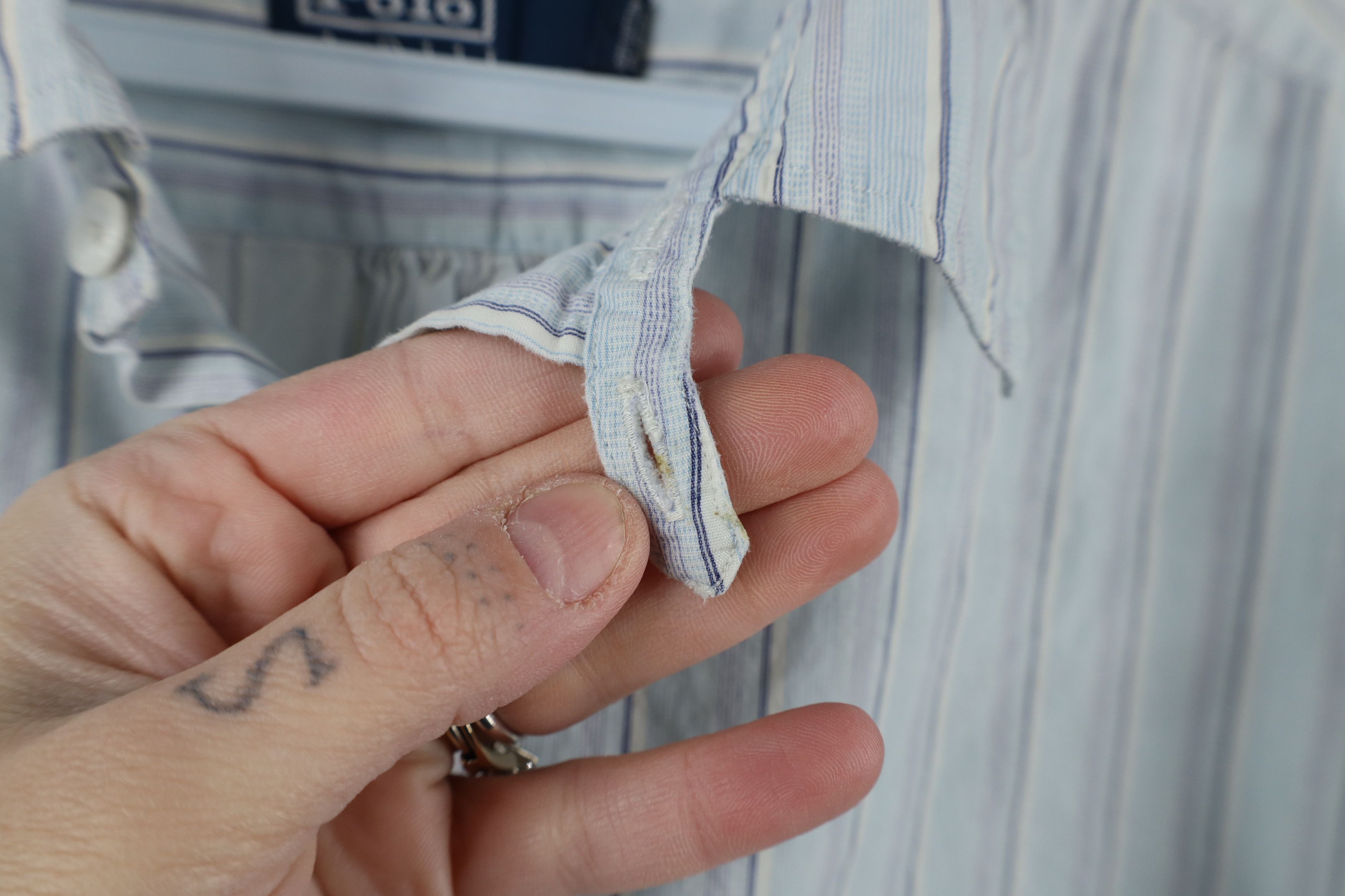 Ralph Lauren × Vintage Vintage 90s Ralph Lauren Collar Button Down Polo Shirt Size US L / EU 52-54 / 3 - 5 Thumbnail