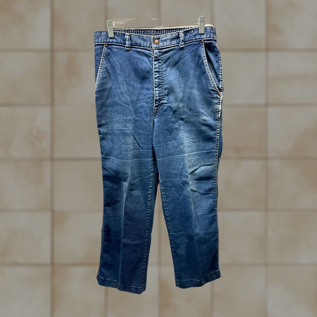 Levi's VINTAGE Levi's Jeans Womens 30 Regular Blue High Rise 70s Wide-Leg Orange Tab Jeans Mens? (note: no extra info) Size 30" / US 8 / IT 44 - 1 Thumbnail