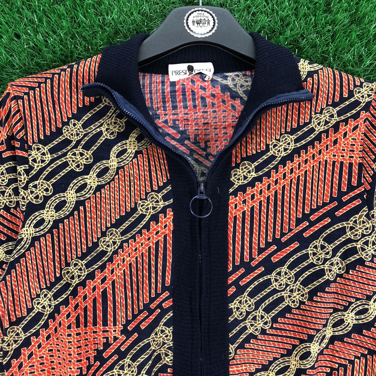 Japanese Brand × Vintage Vintage 90's Zipper Jacket Fullprint by President Size XS / US 0-2 / IT 36-38 - 7 Thumbnail