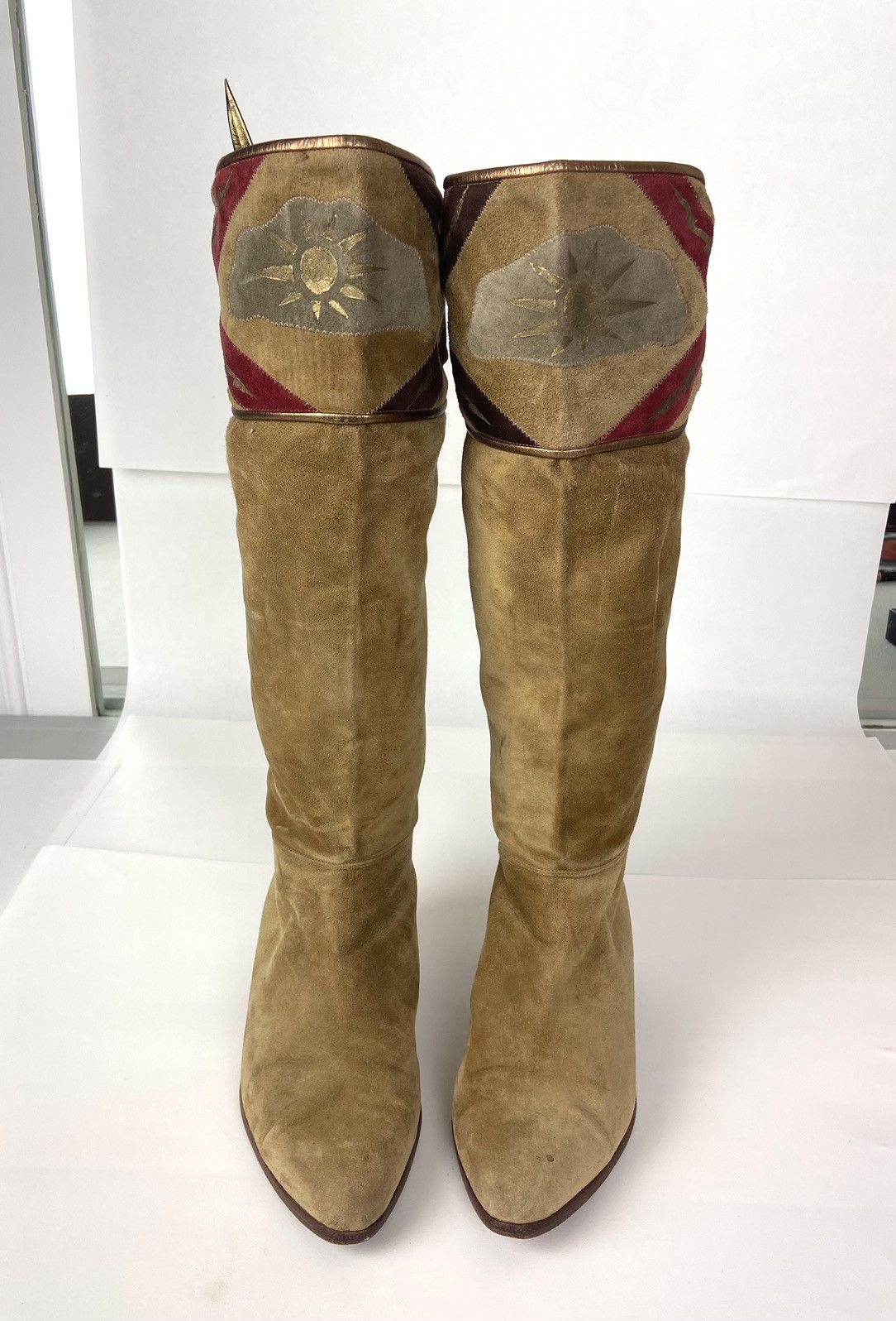 Vintage Vintage JOAN And DAVID Couture Womens Suede Boots 6 M Size US 6 / IT 36 - 2 Thumbnail
