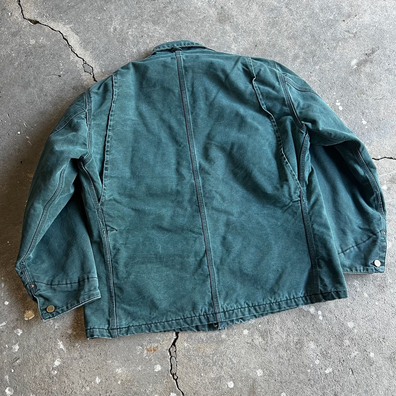 Carhartt × Vintage Carhartt green chore work wear jacket Size US L / EU 52-54 / 3 - 4 Thumbnail