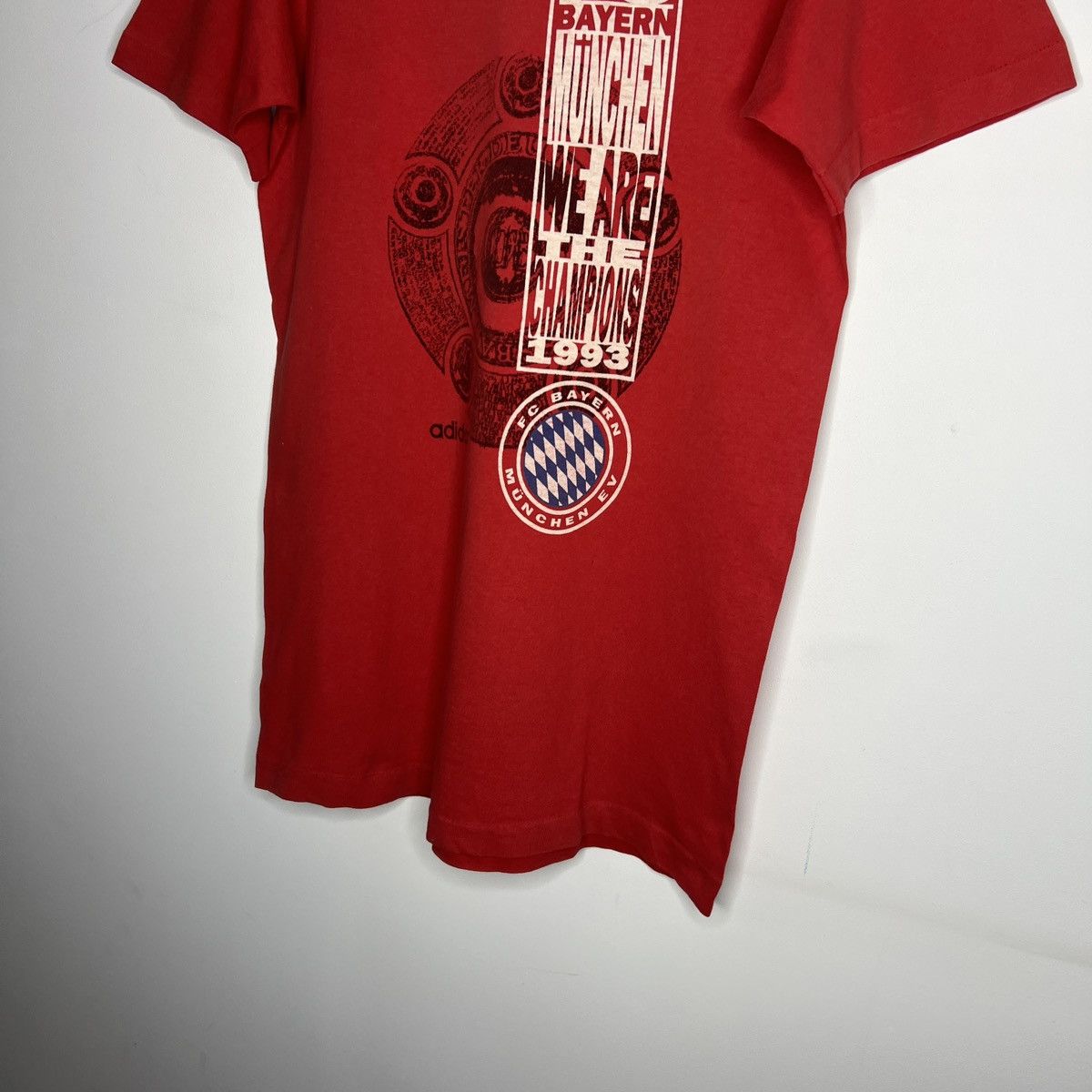 Adidas × Vintage Adidas vintage 90s Bayern munchen champions t shirt Size US M / EU 48-50 / 2 - 3 Thumbnail