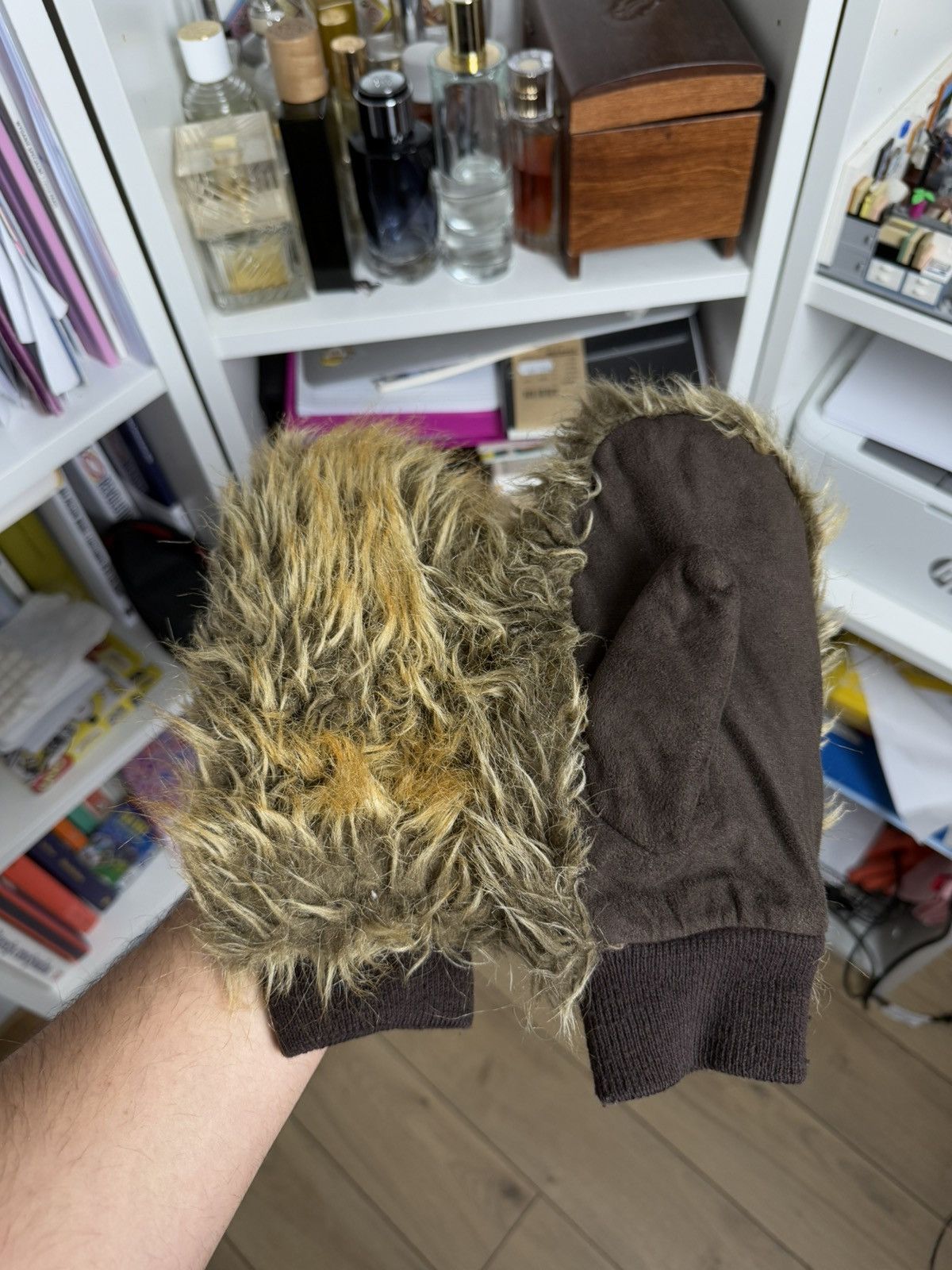 Japanese Brand VIntage y2k avantgarde archive style faux fur gloves mittens Size ONE SIZE - 2 Thumbnail