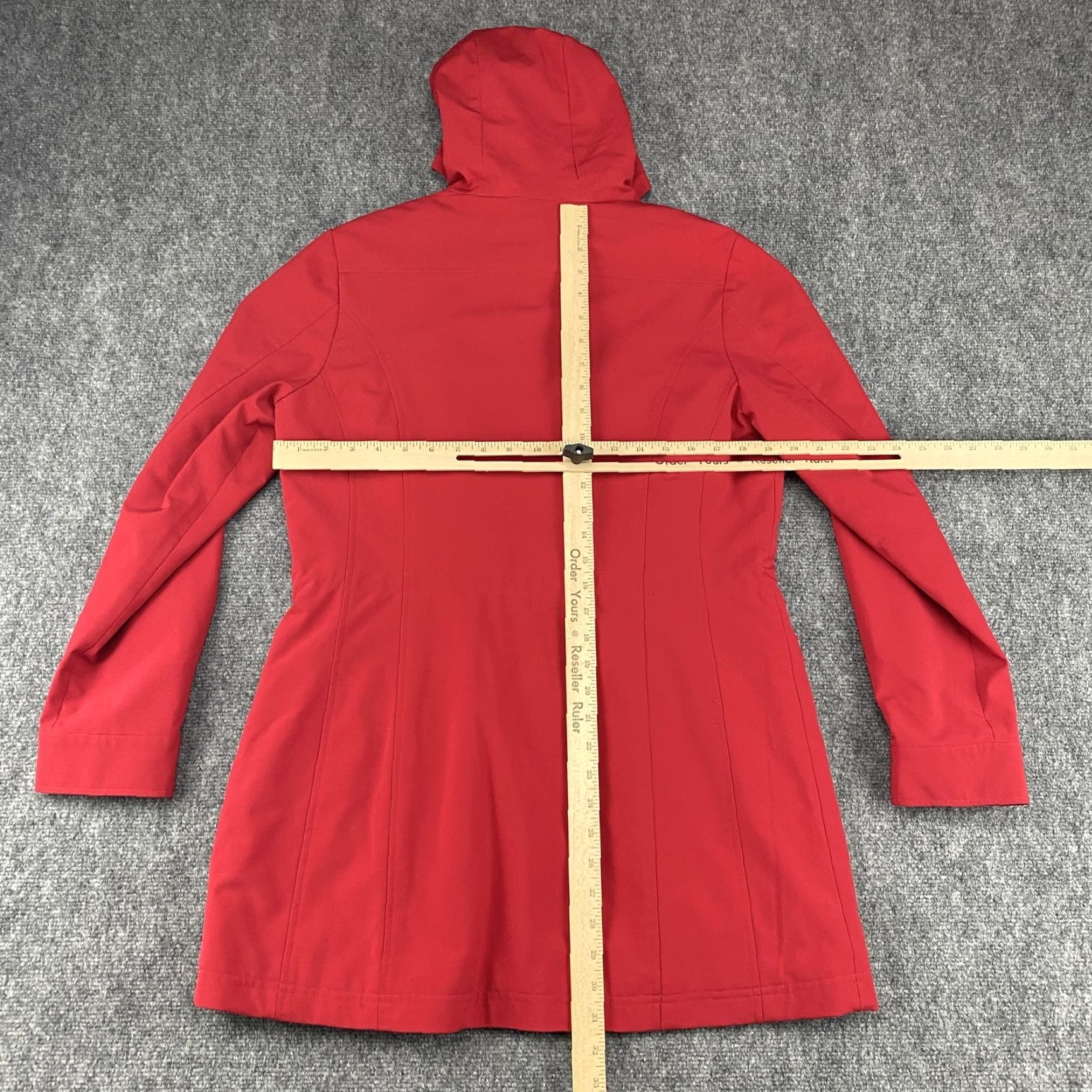 Vintage Kristen Blake Jacket Womens Medium Red Hooded Parka Style 74340 Rain Coat Zip Size M / US 6-8 / IT 42-44 - 5 Thumbnail