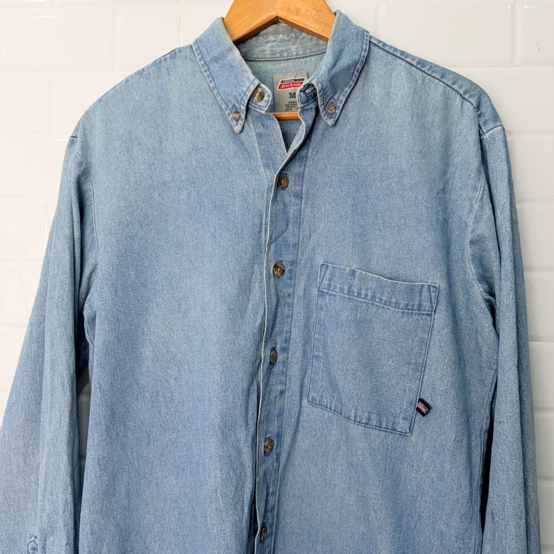 Dickies Size M L/S Dickies Denim Shirt Pit 22 Size US M / EU 48-50 / 2 - 2 Thumbnail