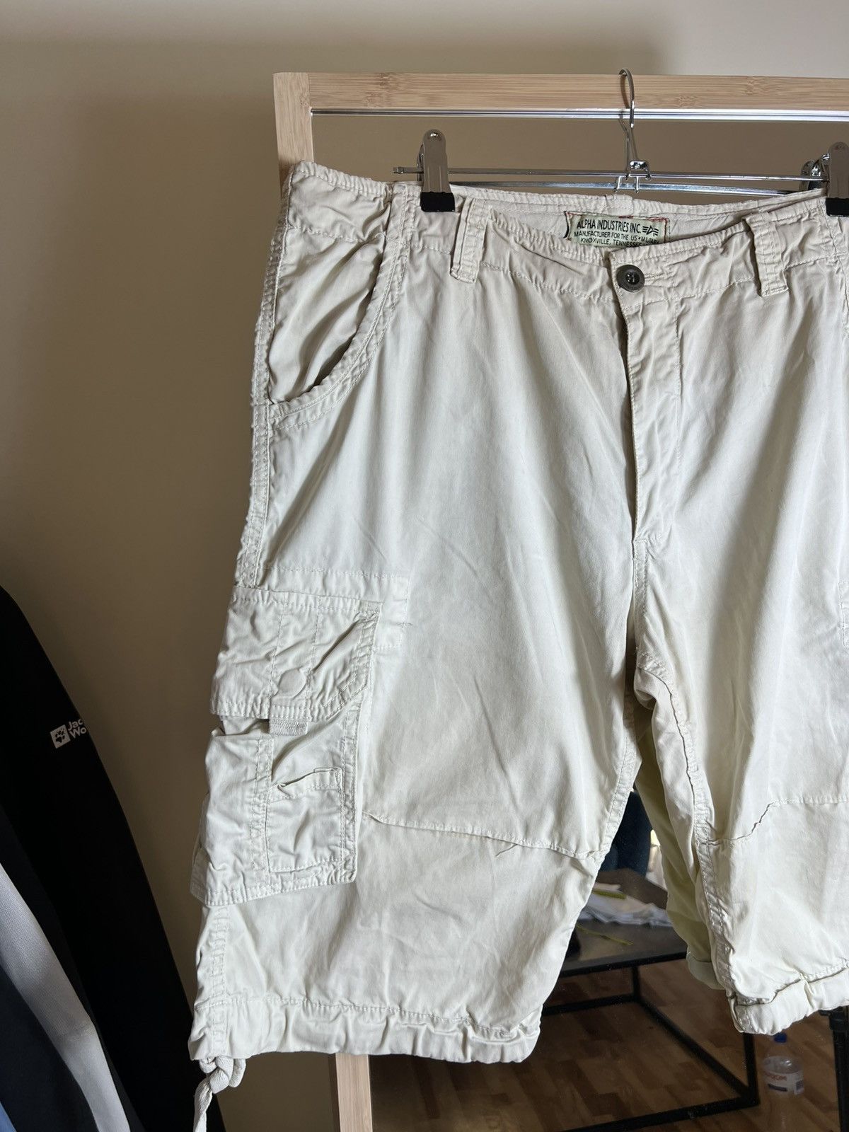 Alpha Industries Y2K Alpha Industries Military Cargo Shorts — Beige Utility Size US 36 / EU 52 - 3 Thumbnail