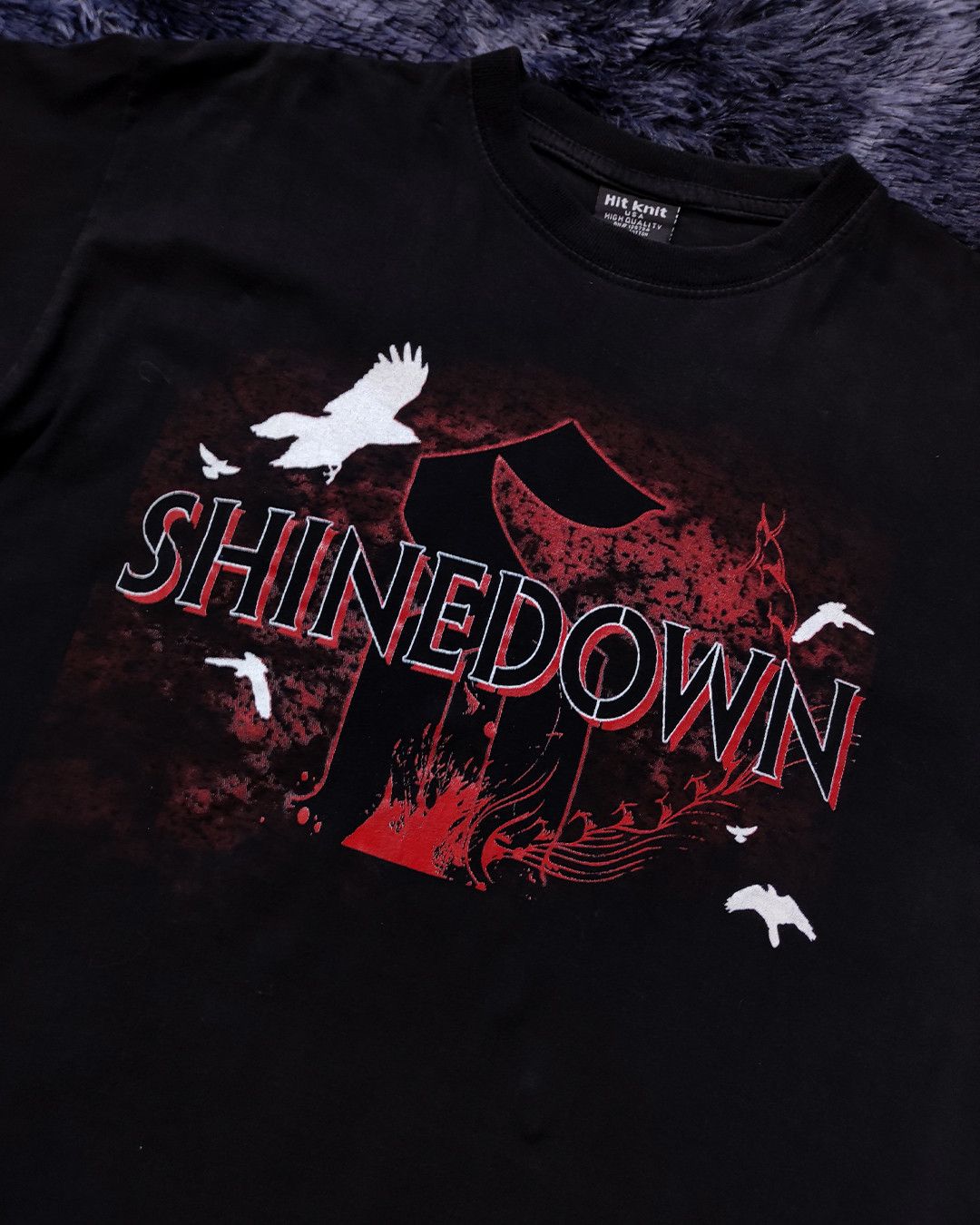 Band Tees 2010 Shinedown & Puddle Of Mudd tour tee Size US M / EU 48-50 / 2 - 5 Thumbnail
