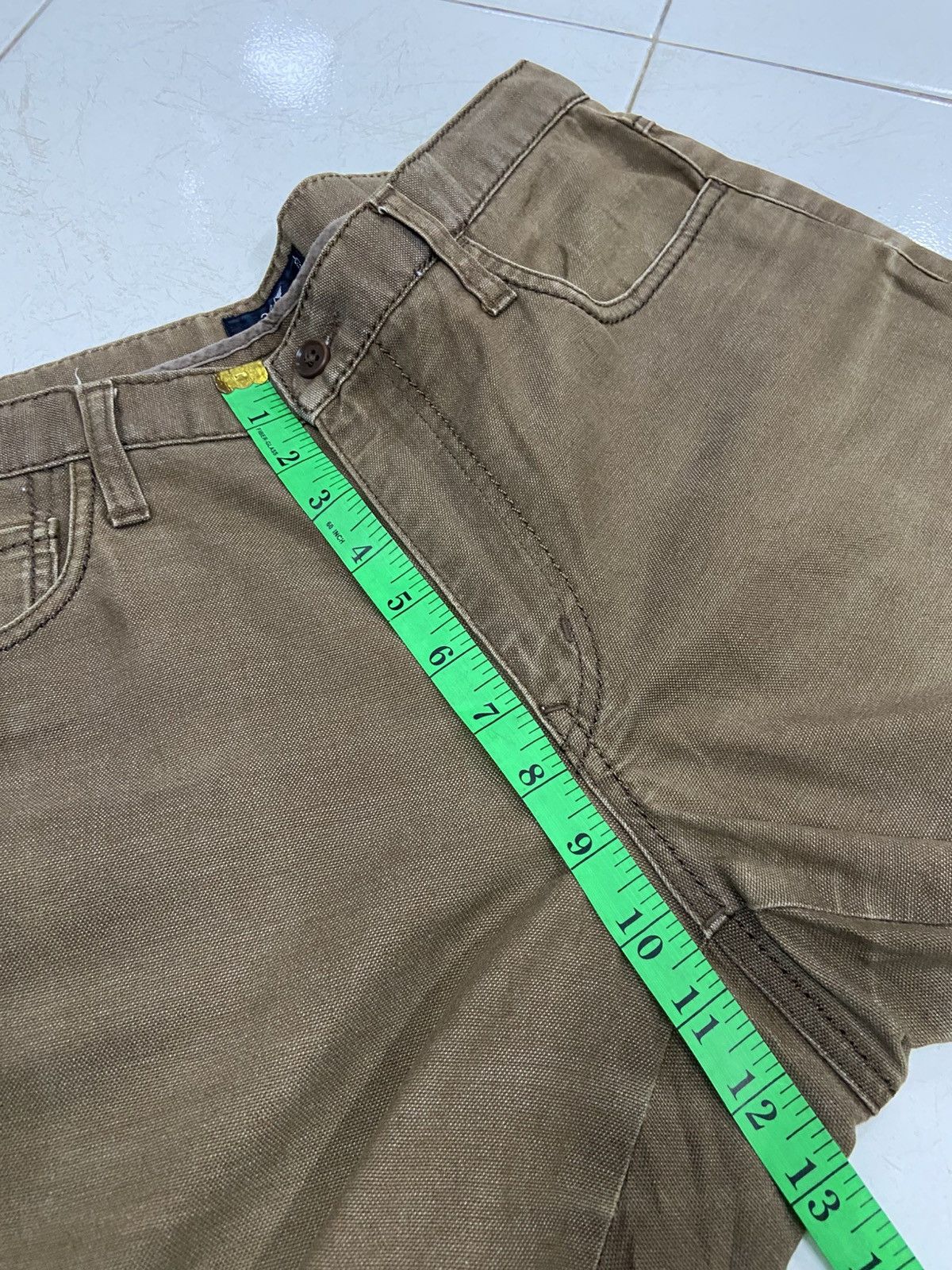 Japanese Brand 23 HOMME BROWN WORK TROUSERS PANTS Size US 30 / EU 46 - 13 Thumbnail