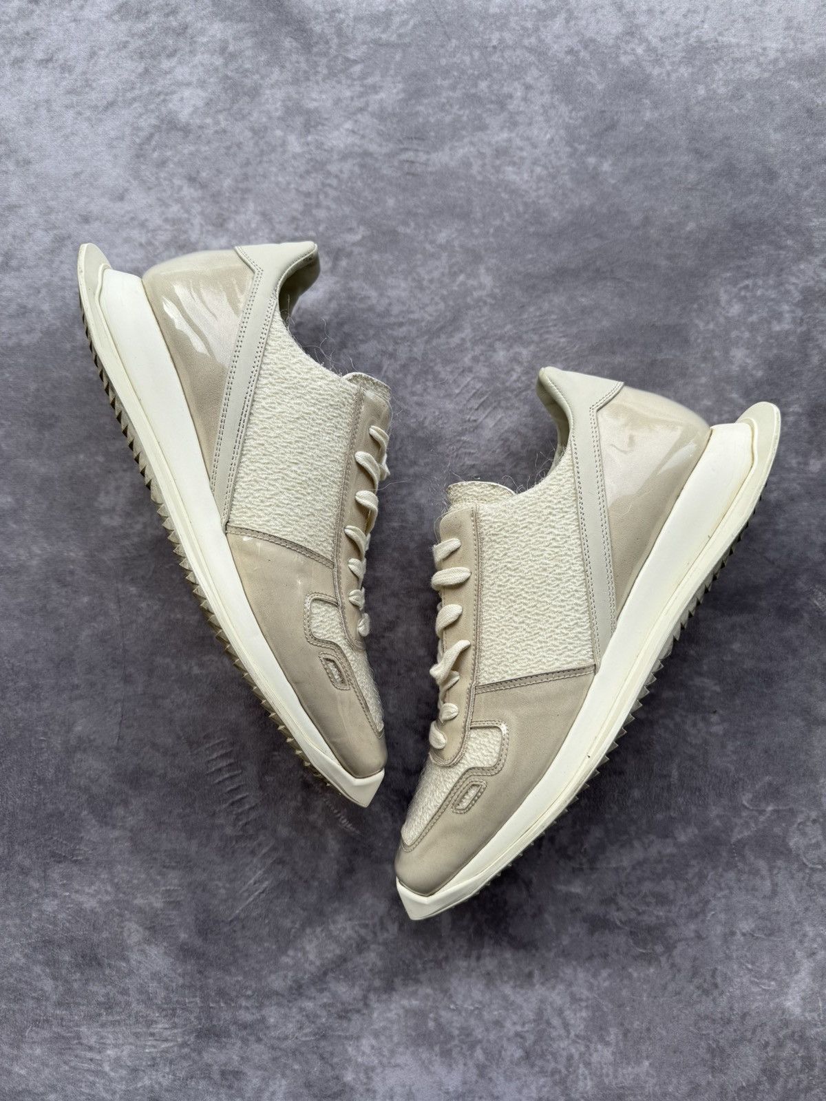 Rick Owens Rick Owens Dirt S/S18 Plastic Shearling Runner Sneakers Size US 9.5 / EU 42-43 - 2 Thumbnail