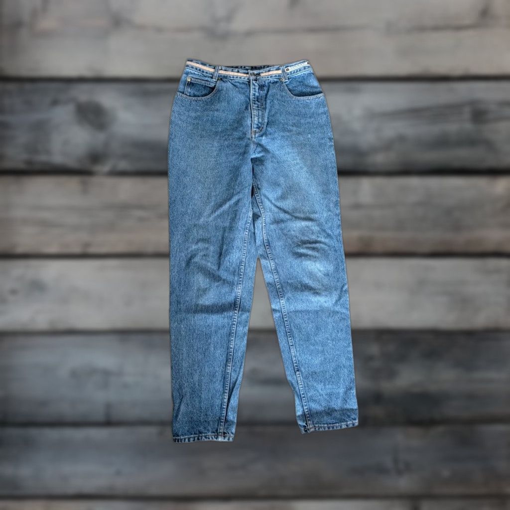 Vintage VINTAGE Lawman High Rise Tapered Leg Jeans Women's Size 13 30x31 Denim Blue 90s Cowboy Size 34" / US 12 / IT 48 - 1 Thumbnail