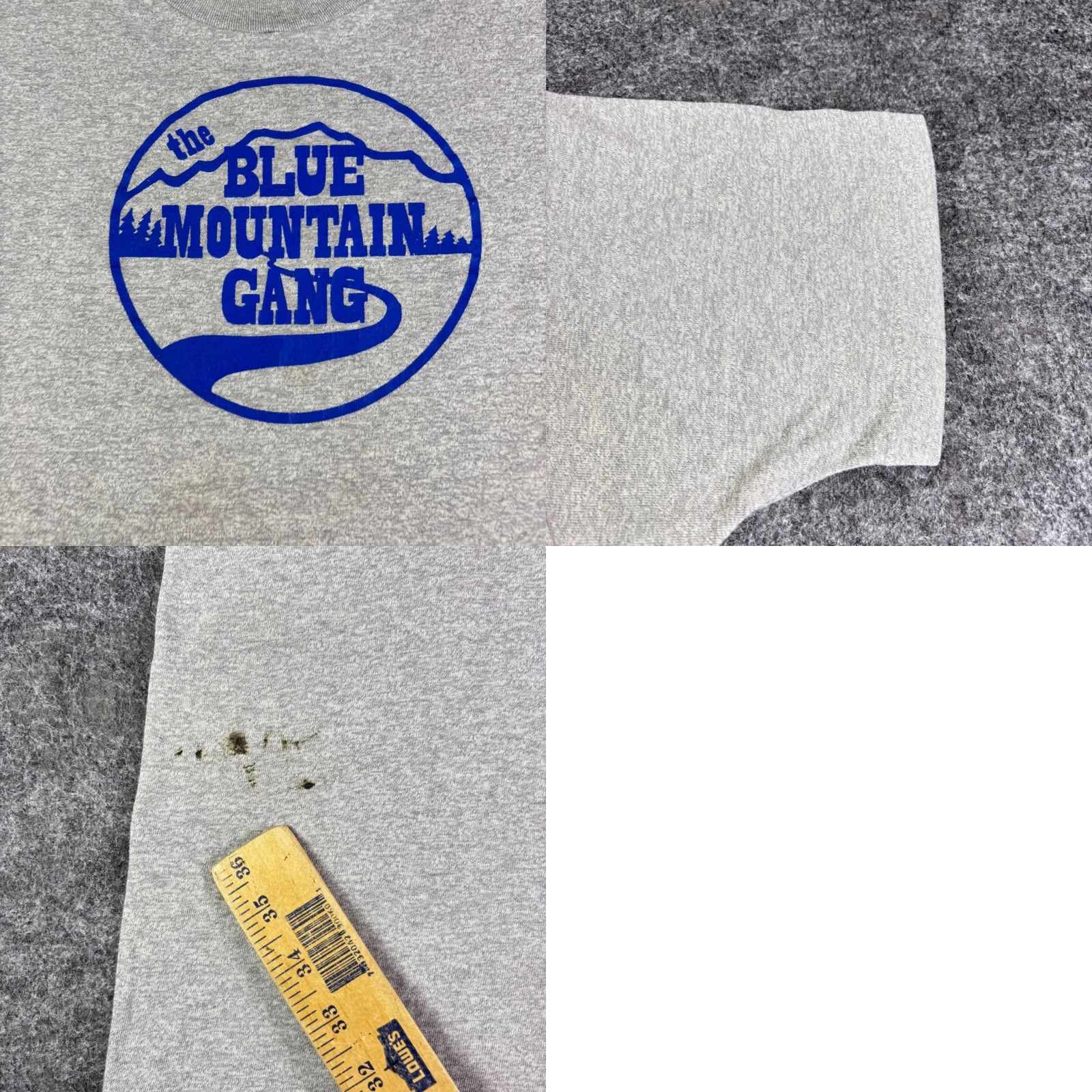 Vintage VINTAGE The Blue Mountain Gang Graphic T-Shirt Gray L Men Short Sleeve Cotton 1990s Graphic Tee Grunge Dec 1990s Shirt Mens Size US L / EU 52-54 / 3 - 8 Thumbnail