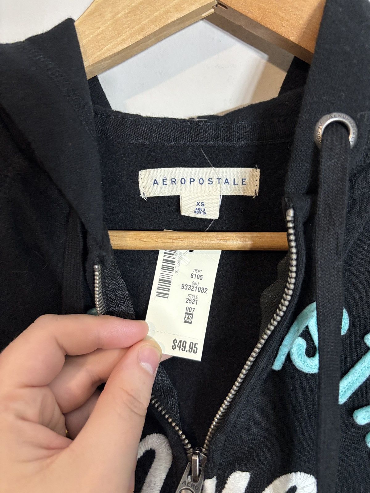 Aeropostale Aeropostale NYC Zip Up Hoodie NWT Size XS / US 0-2 / IT 36-38 - 3 Thumbnail