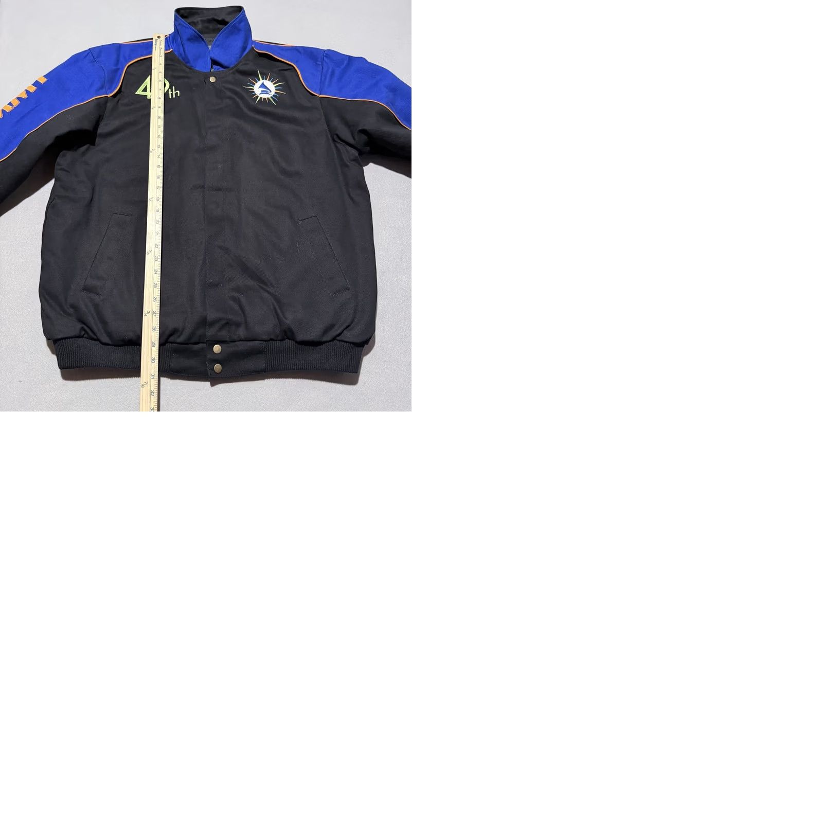 Vintage VINTAGE 49th Grammy Awards Bomber Jacket Men Black Blue Embroidered Snaps XL Jacket Size US XL / EU 56 / 4 - 9 Thumbnail