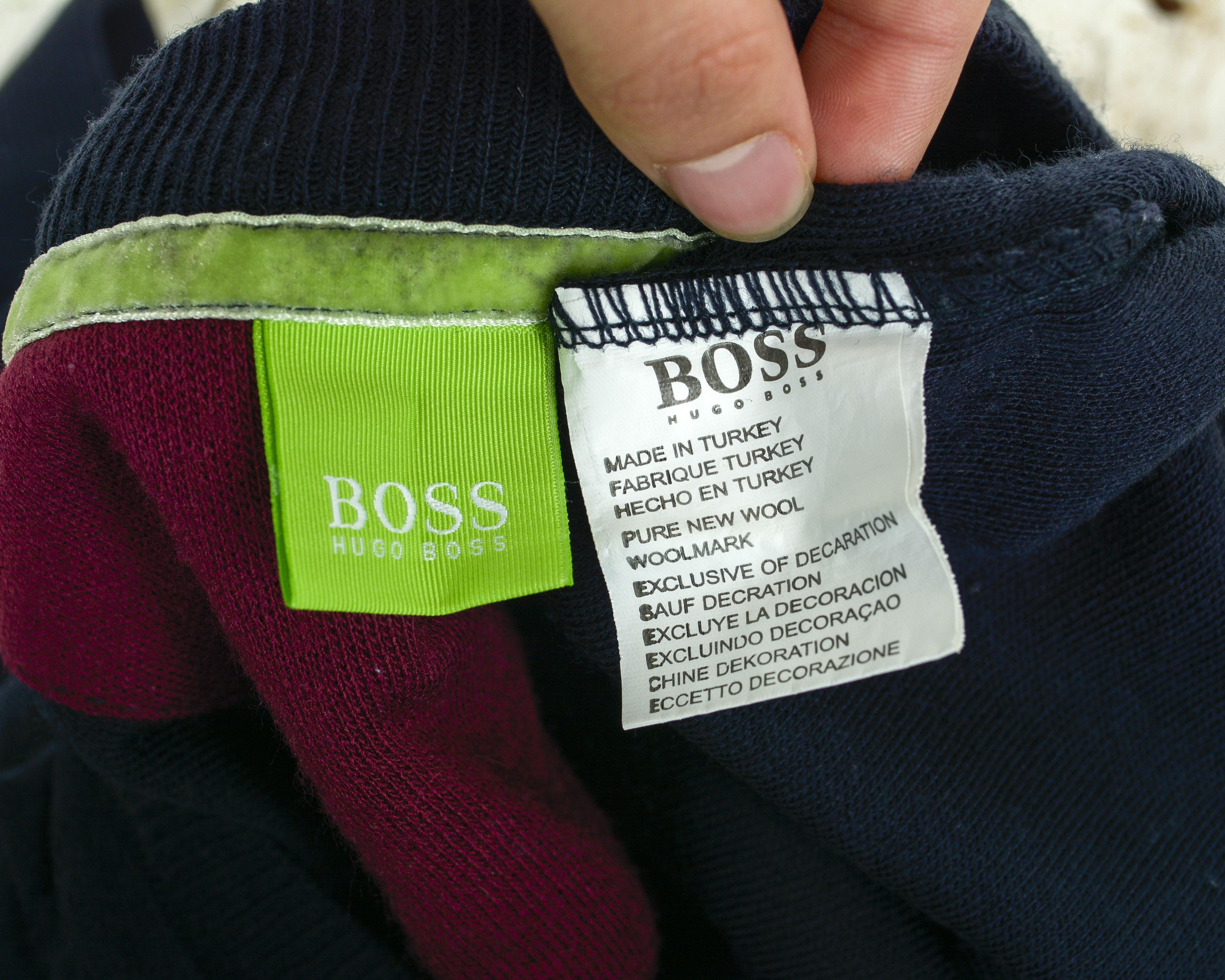 Hugo × Hugo Boss Green Label Argyle Sweater Sweatshirt Jumper V-Neck Pullover Size US M / EU 48-50 / 2 - 6 Thumbnail