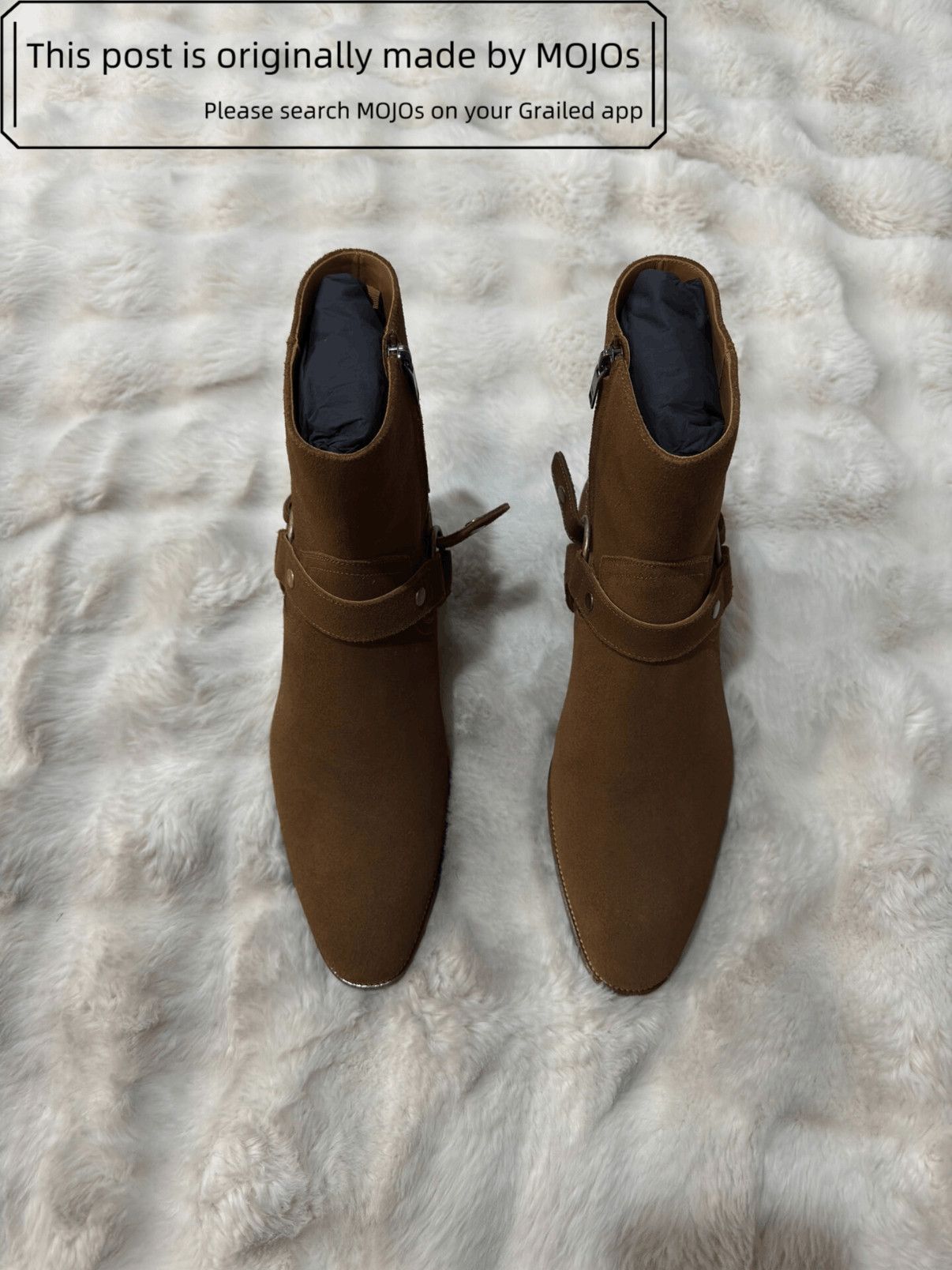 Sz 45 Saint Laurent Paris Wyatt 40 Harness Boots mojos64