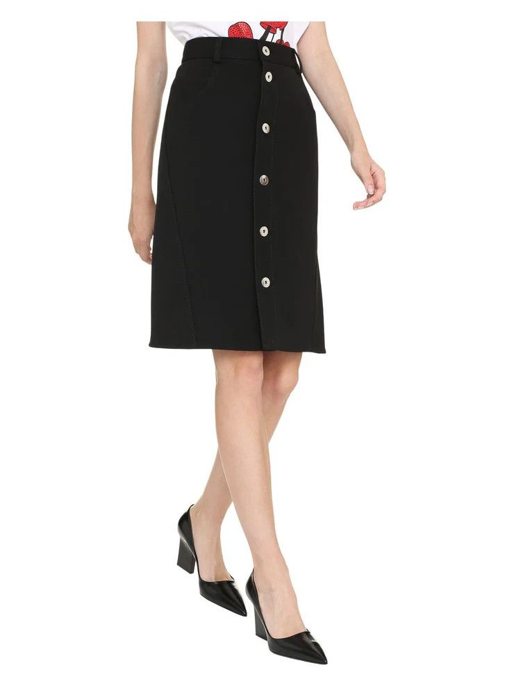 Bottega Veneta o1y0725 Midi Skirt in Black Size 27" / US 4 / IT 40 - 3 Thumbnail