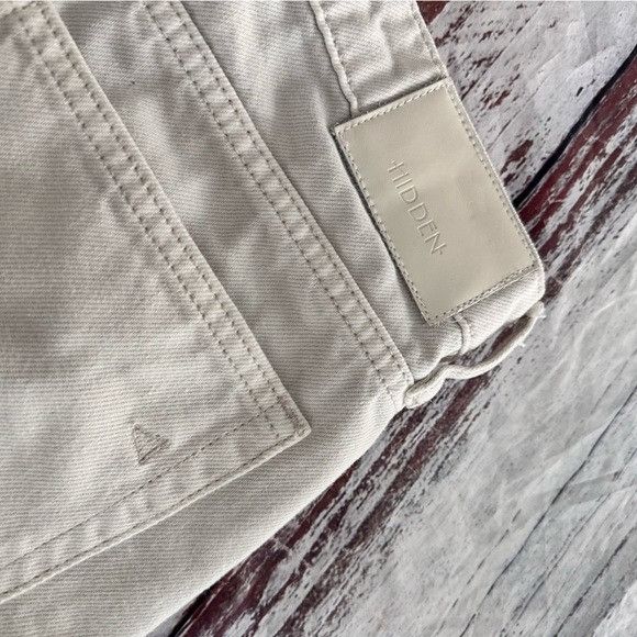 HIDDEN Hidden Los Angeles Beige Dad Jean Shorts Size 32" / US 10 / IT 46 - 3 Thumbnail