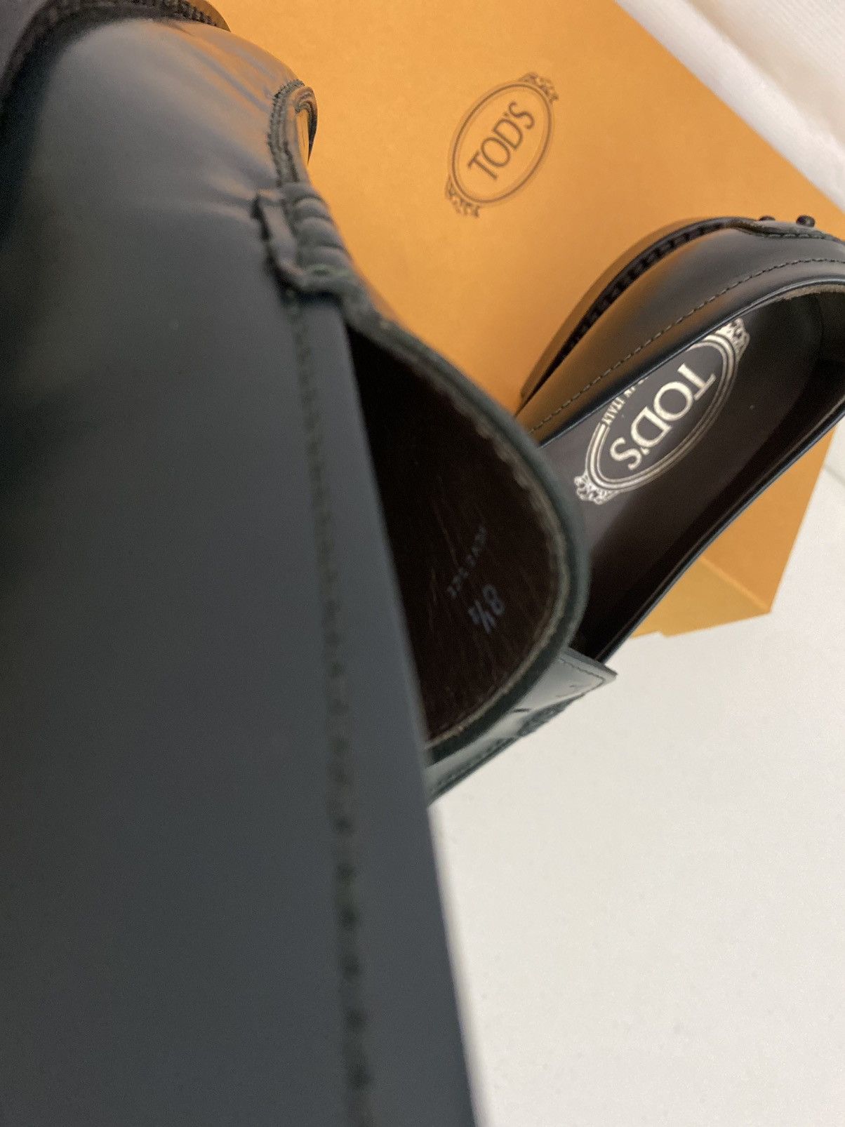 Tod's Tod’s 🇮🇹 Dark Green Polished Penny Loafer Rare Colorway New Size US 9.5 / EU 42-43 - 7 Thumbnail