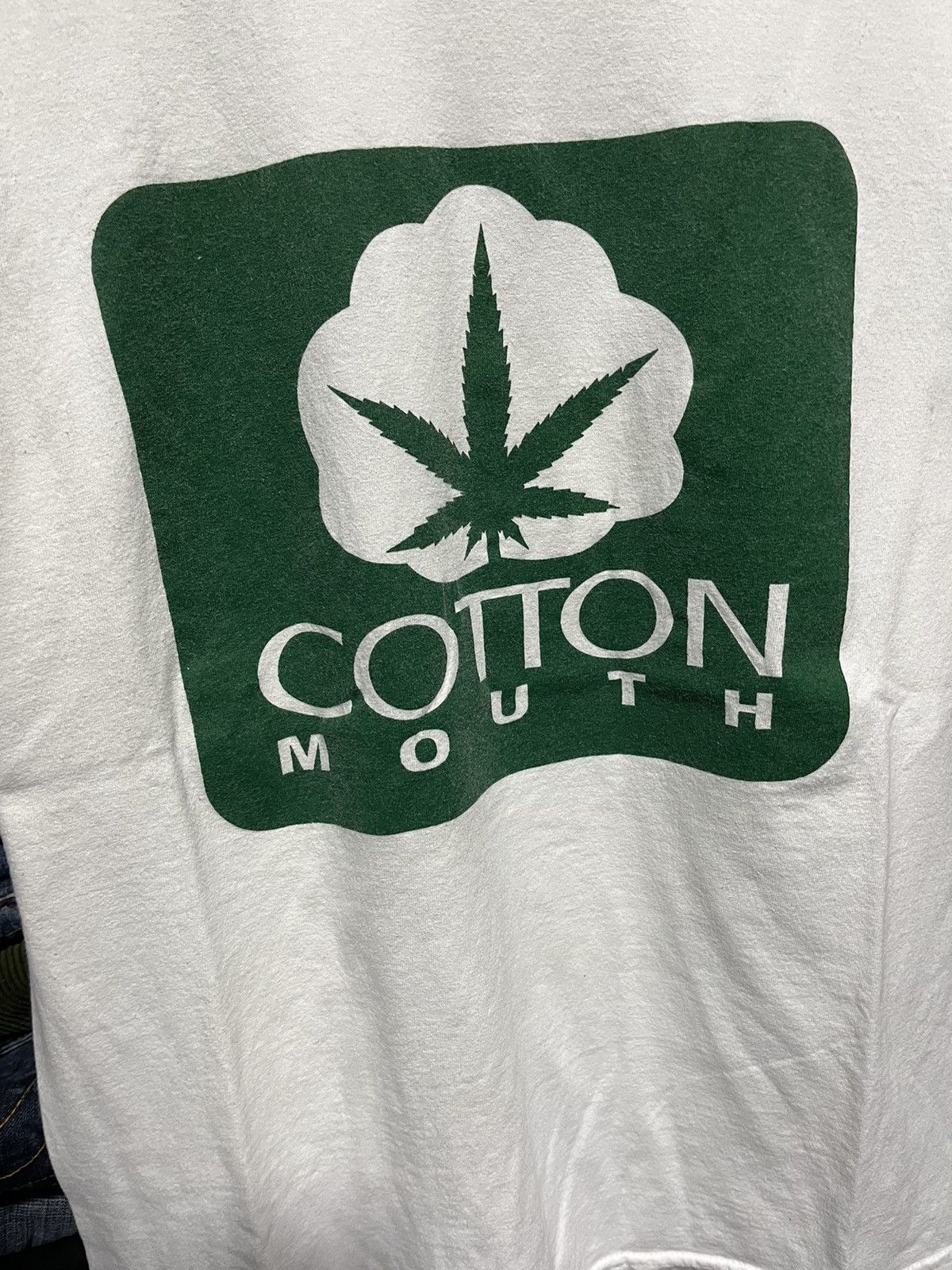 Vintage Crazy Vintage 90s Cotton Mouth Weed Humor Drug Parody Tee Size US L / EU 52-54 / 3 - 3 Thumbnail