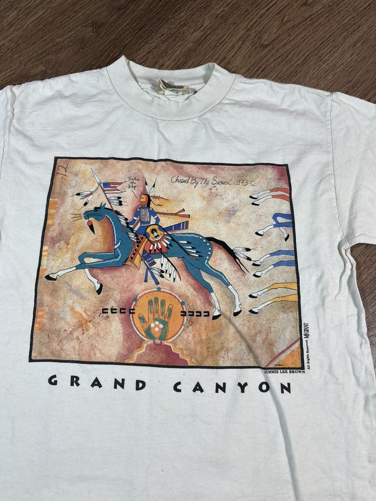 Band Tees Vintage 90s Grand Canyon Jimmie Lee Brown Size US L / EU 52-54 / 3 - 2 Thumbnail