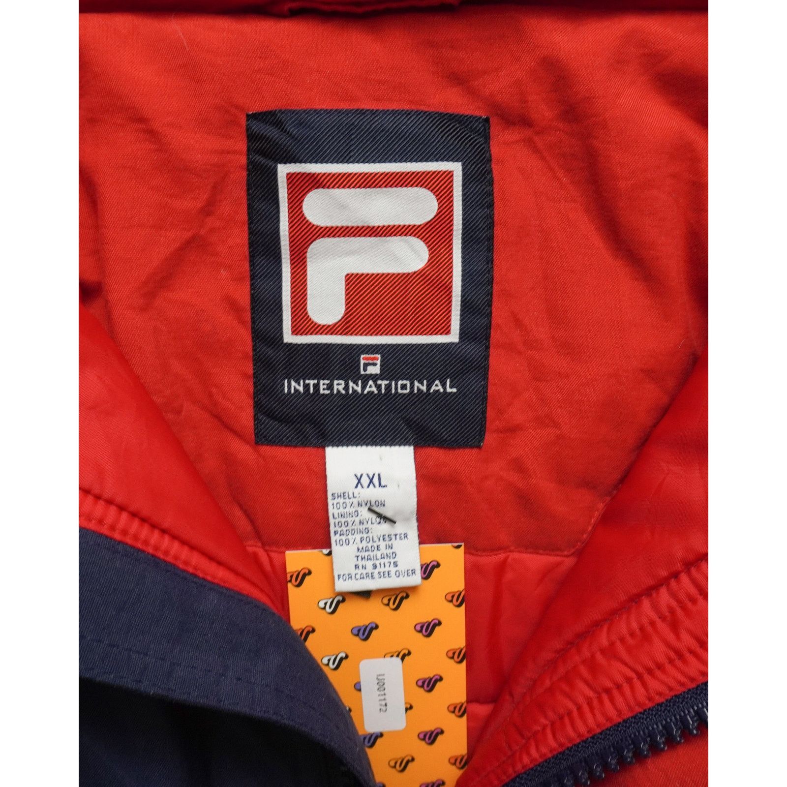 Fila Vintage 00s Fila Blue Regular Insulated Jacket - Men's 2XL Size US XXL / EU 58 / 5 - 3 Thumbnail