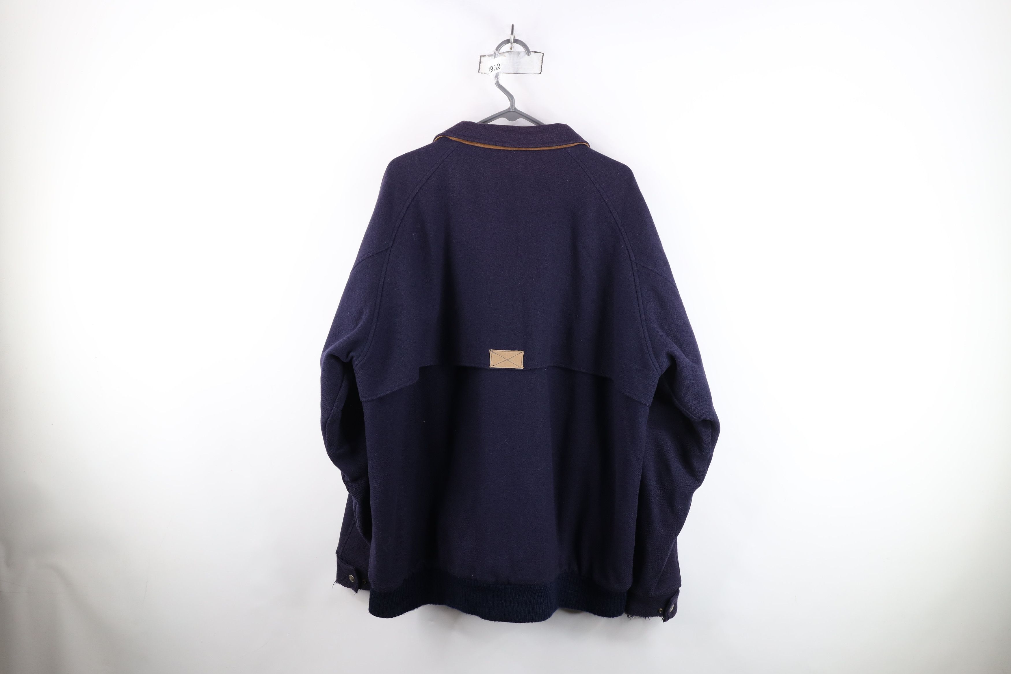 Woolrich Woolen Mills Vintage 90s Woolrich Full Zip Bomber Jacket Navy Blue USA Size US XL / EU 56 / 4 - 13 Thumbnail