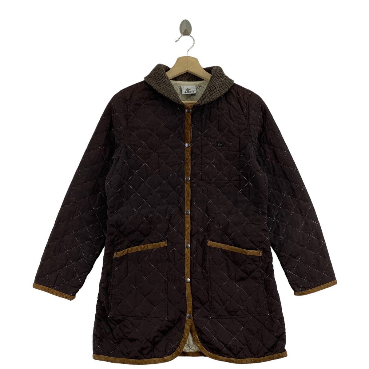 Lacoste LACOSTE Fullprint Sports Quilted Long Trench Coat Parka Size US S / EU 44-46 / 1 - 2 Thumbnail