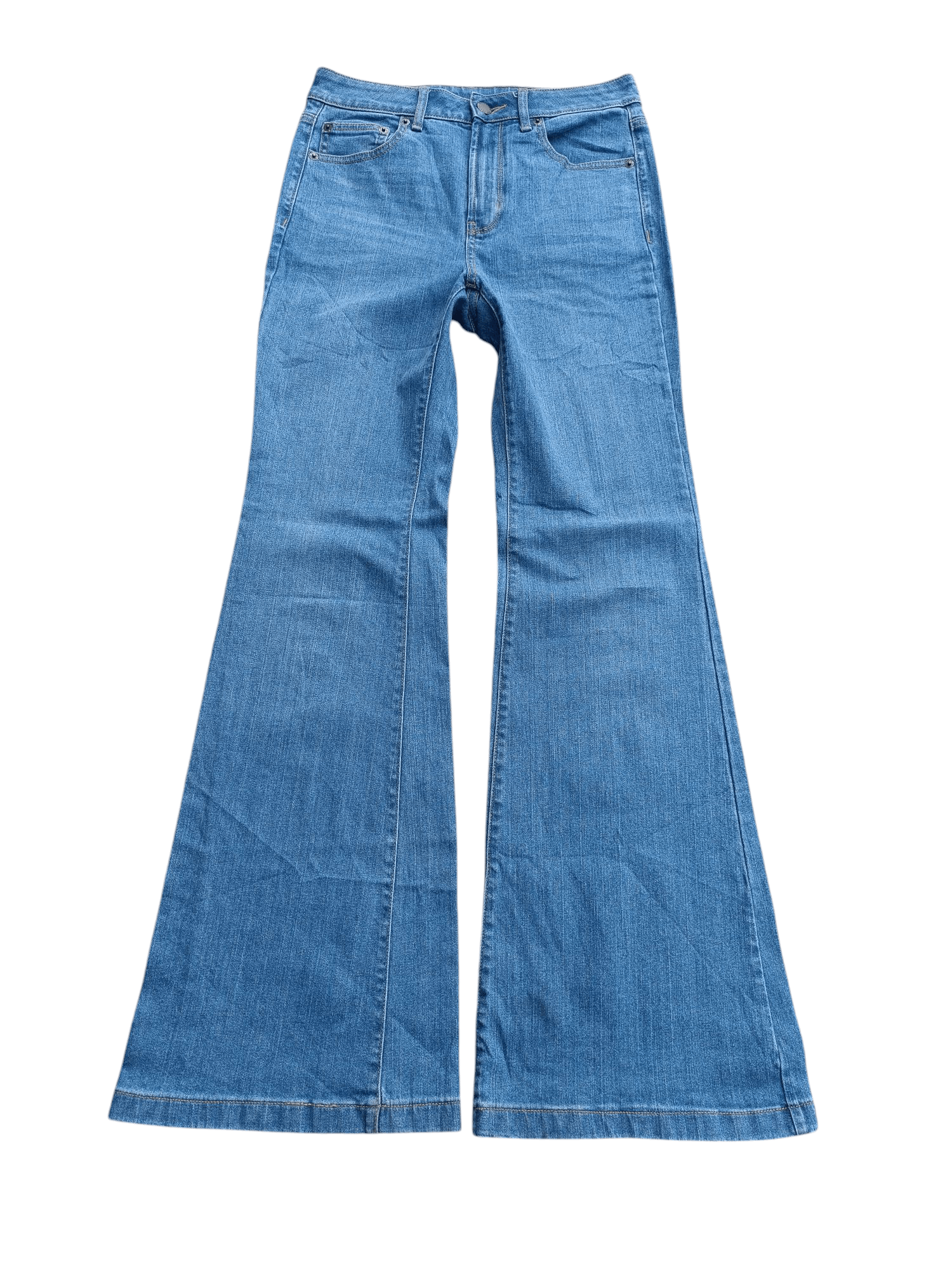 JNCO × Japanese Brand Y2K GU Japanese Brand Super Wide Leg Flared Denim E235 Size US 27 - 3 Thumbnail