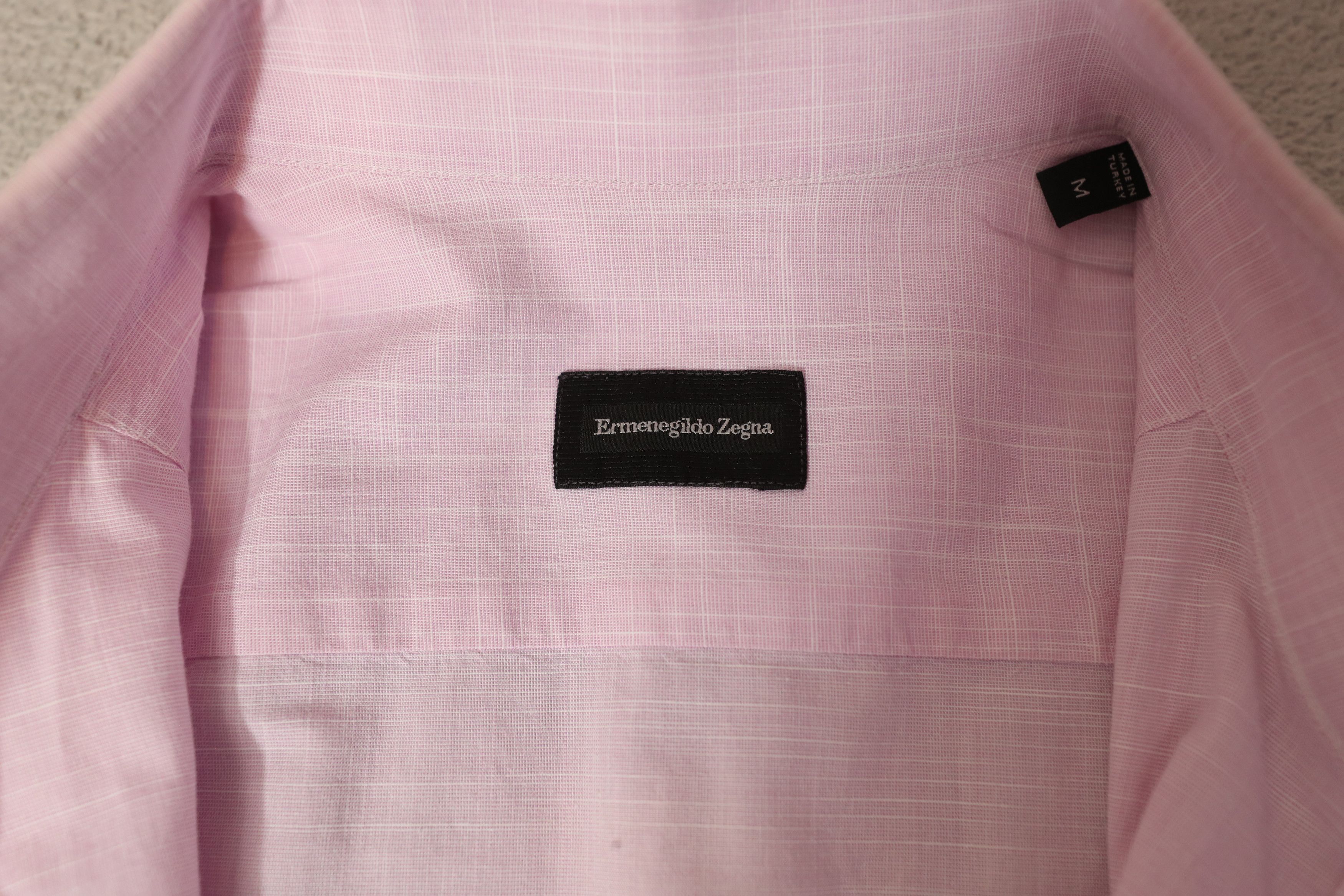 Ermenegildo Zegna Ermenegildo Zegna Pink Long Sleeve Buttondown Shirt (M) Size US M / EU 48-50 / 2 - 8 Thumbnail