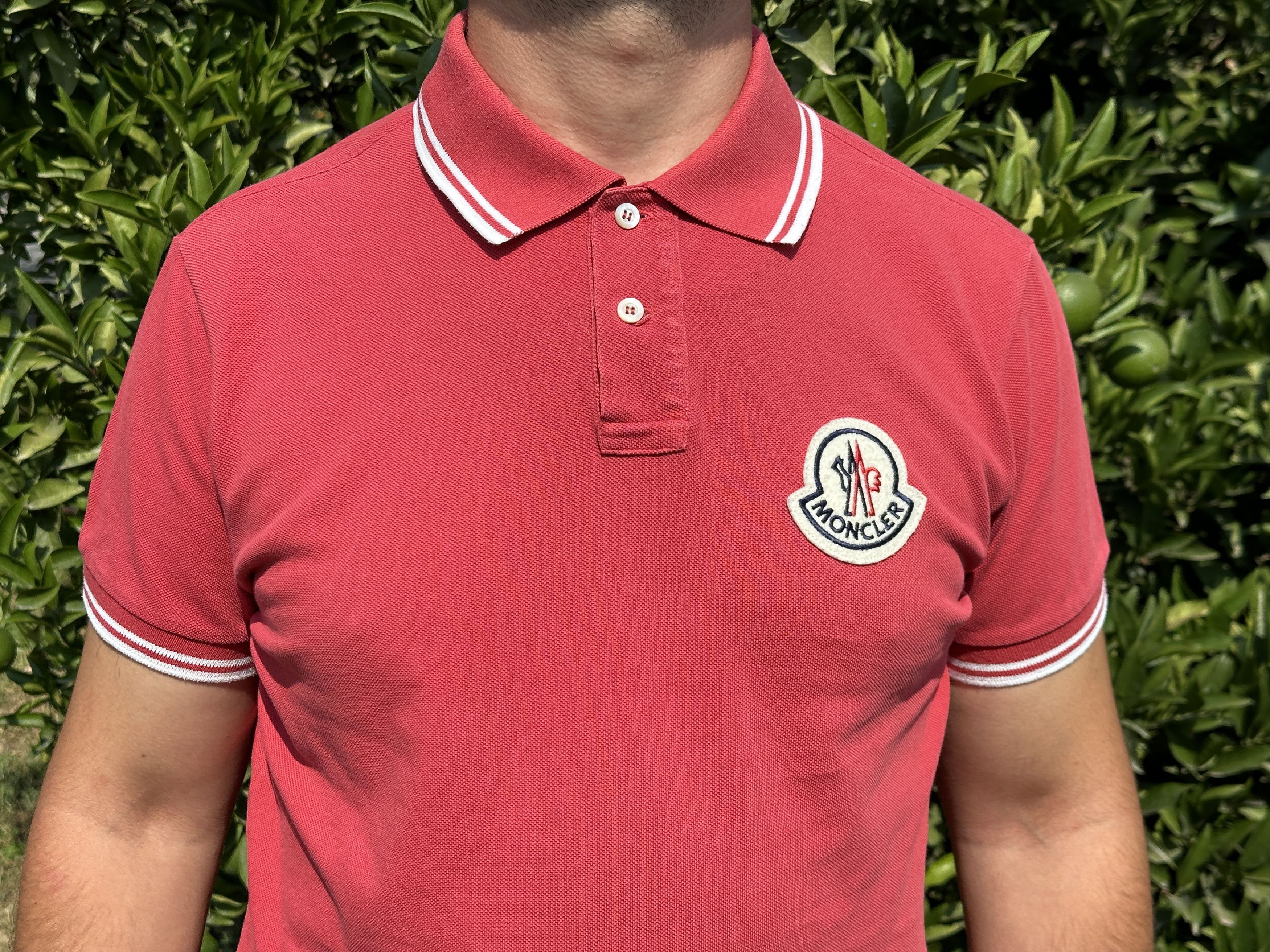 Moncler Moncler Polo Blouse Casual Short Sleeve Tee SlimFit Size L Size US L / EU 52-54 / 3 - 7 Thumbnail