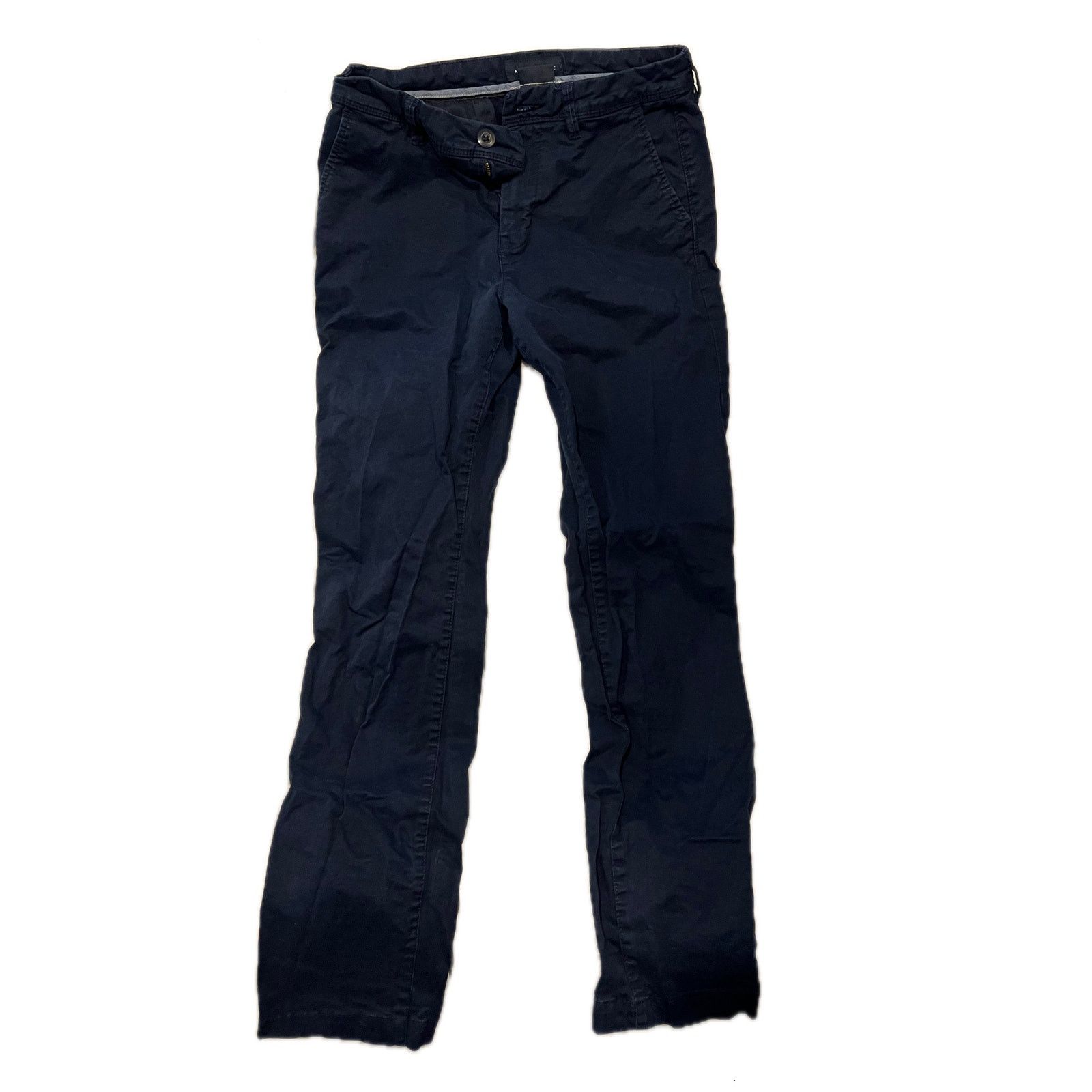 Aeropostale Aeropostale Navy Blue Slim Straight Chino Pants Mens 30x32 Size US 30 / EU 46 - 1 Thumbnail